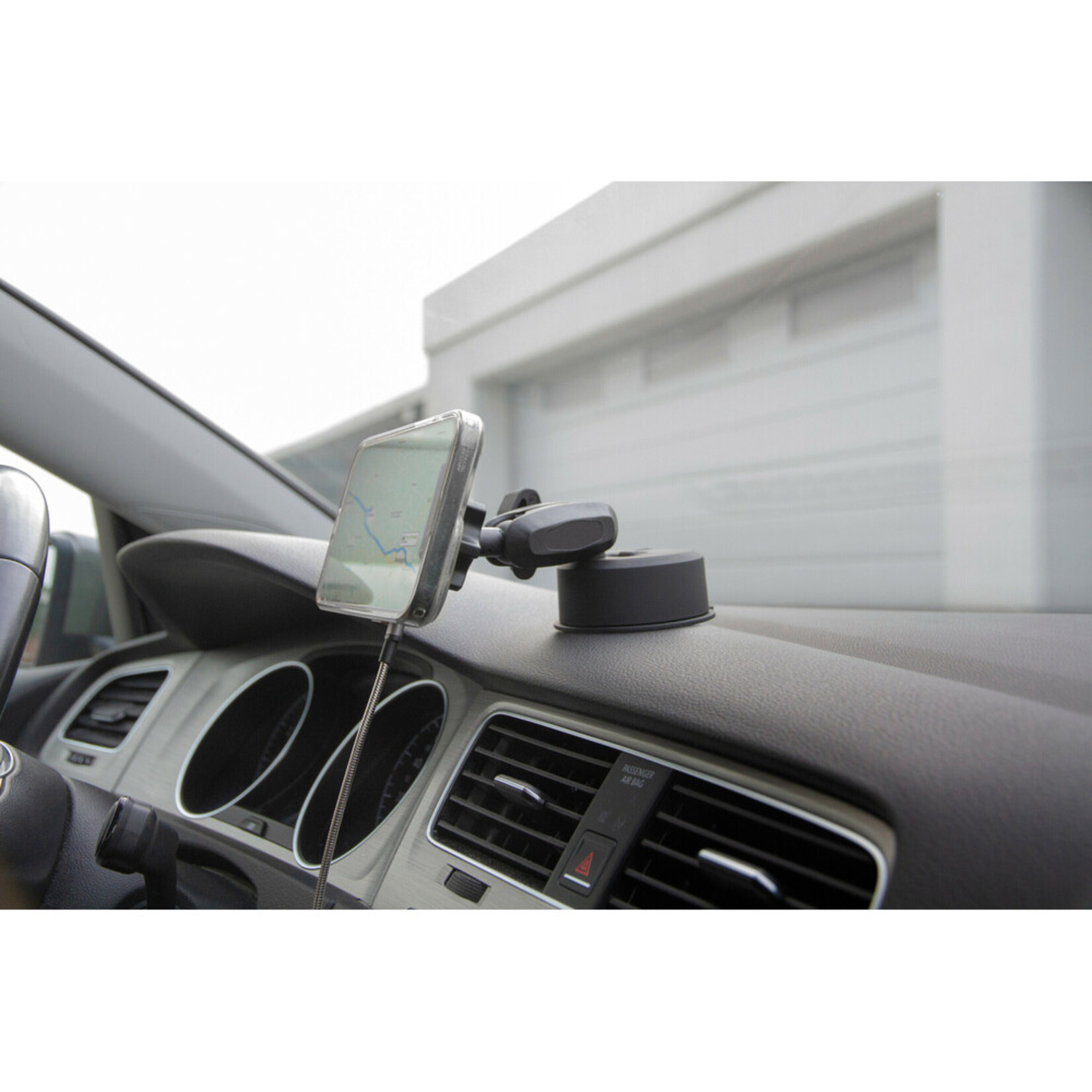 Optiline Mag Wireless Orbit, Magnetic phone holder with wireless charge and adhesive suction cup