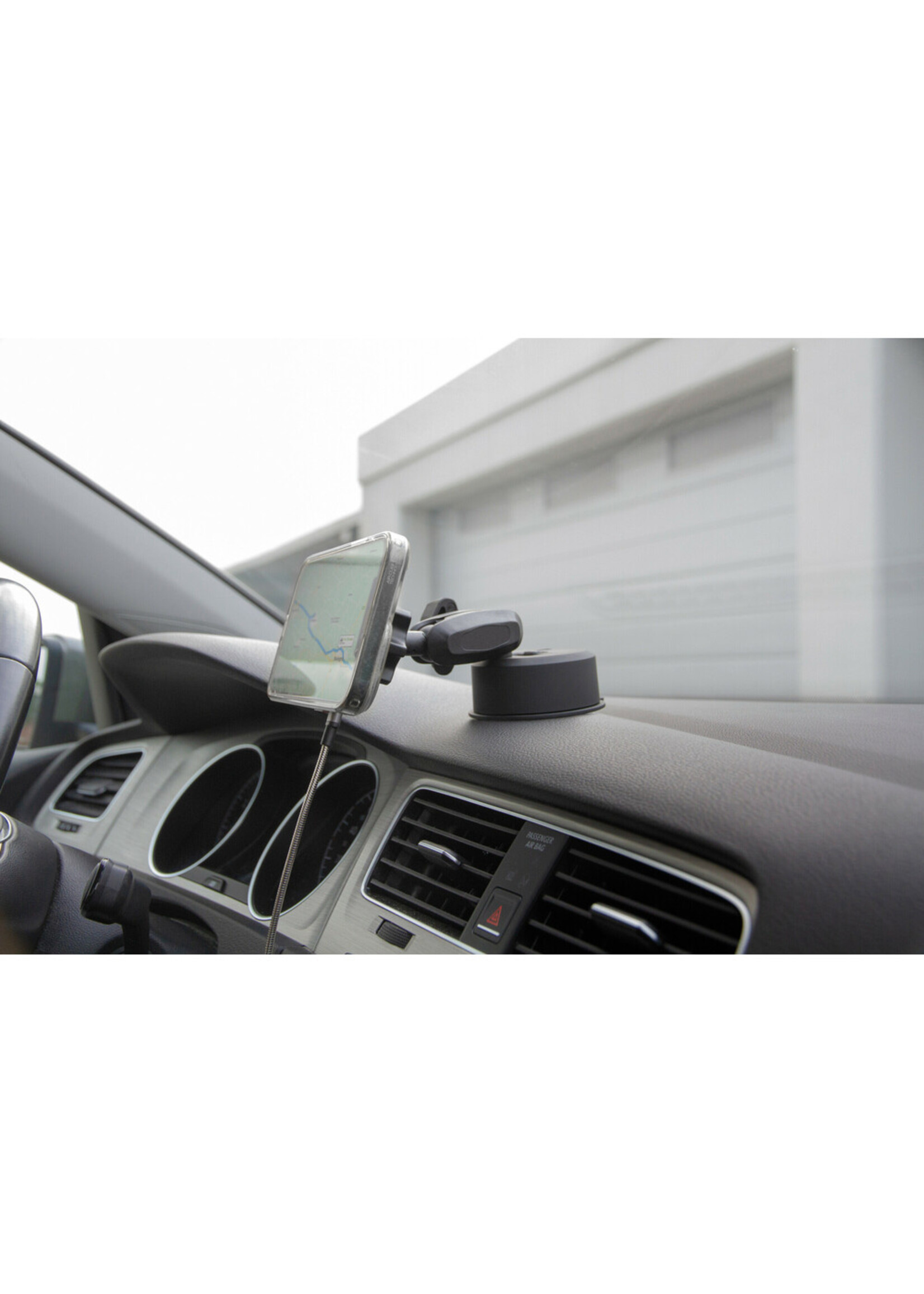 Optiline Mag Wireless Orbit, Magnetic phone holder with wireless charge and adhesive suction cup