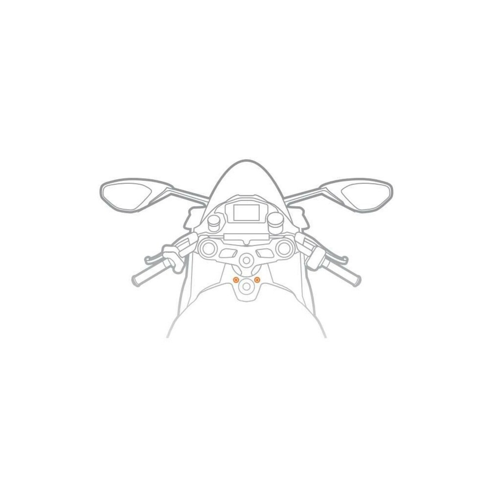 Optiline Panigale, sleutelvergrendeling compatibel met Ducati Panigale 899, 959, V2, 119, 1299, V4