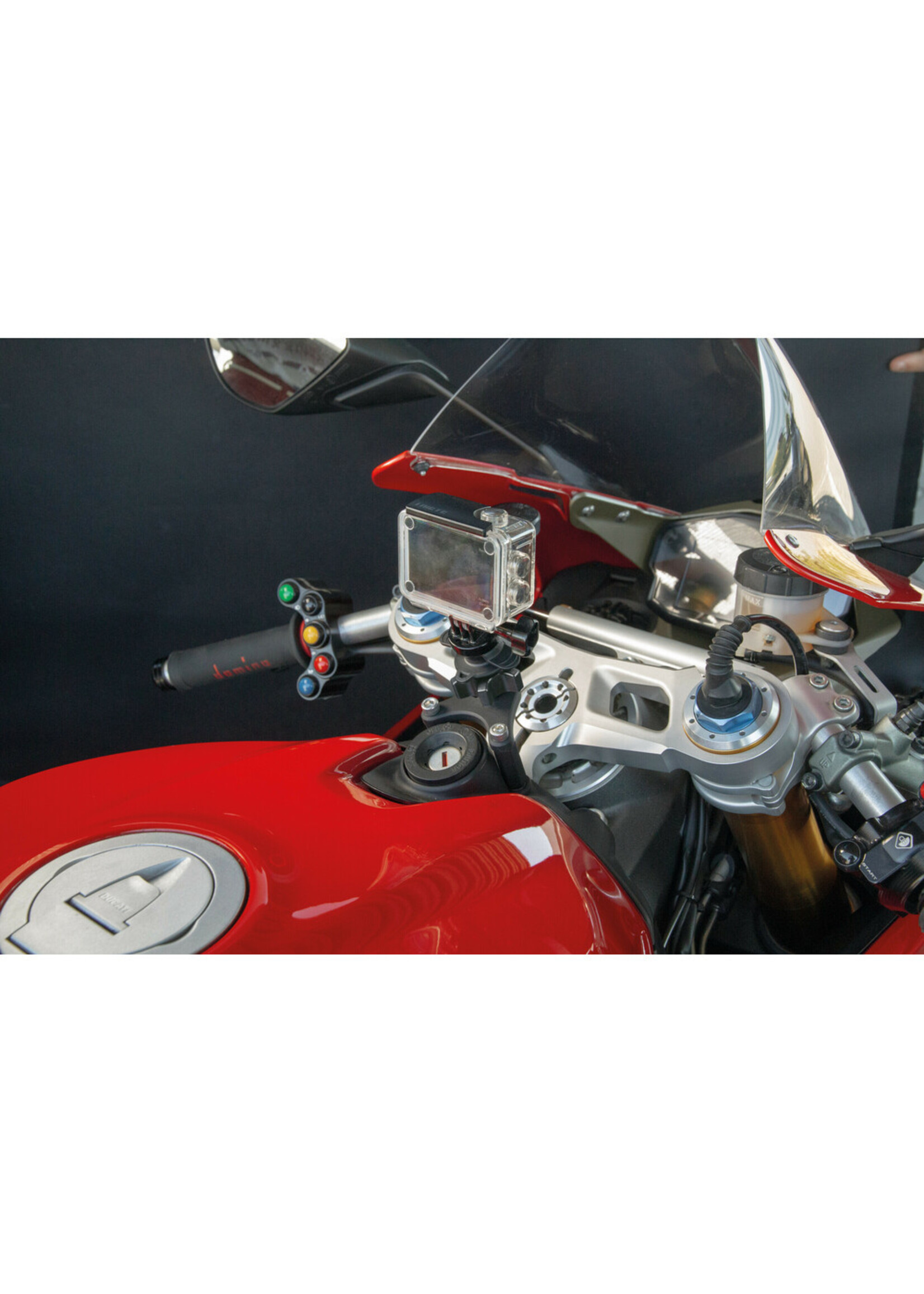 Optiline Panigale, key lock mount compatible with Ducati Panigale 899, 959, V2, 119, 1299, V4