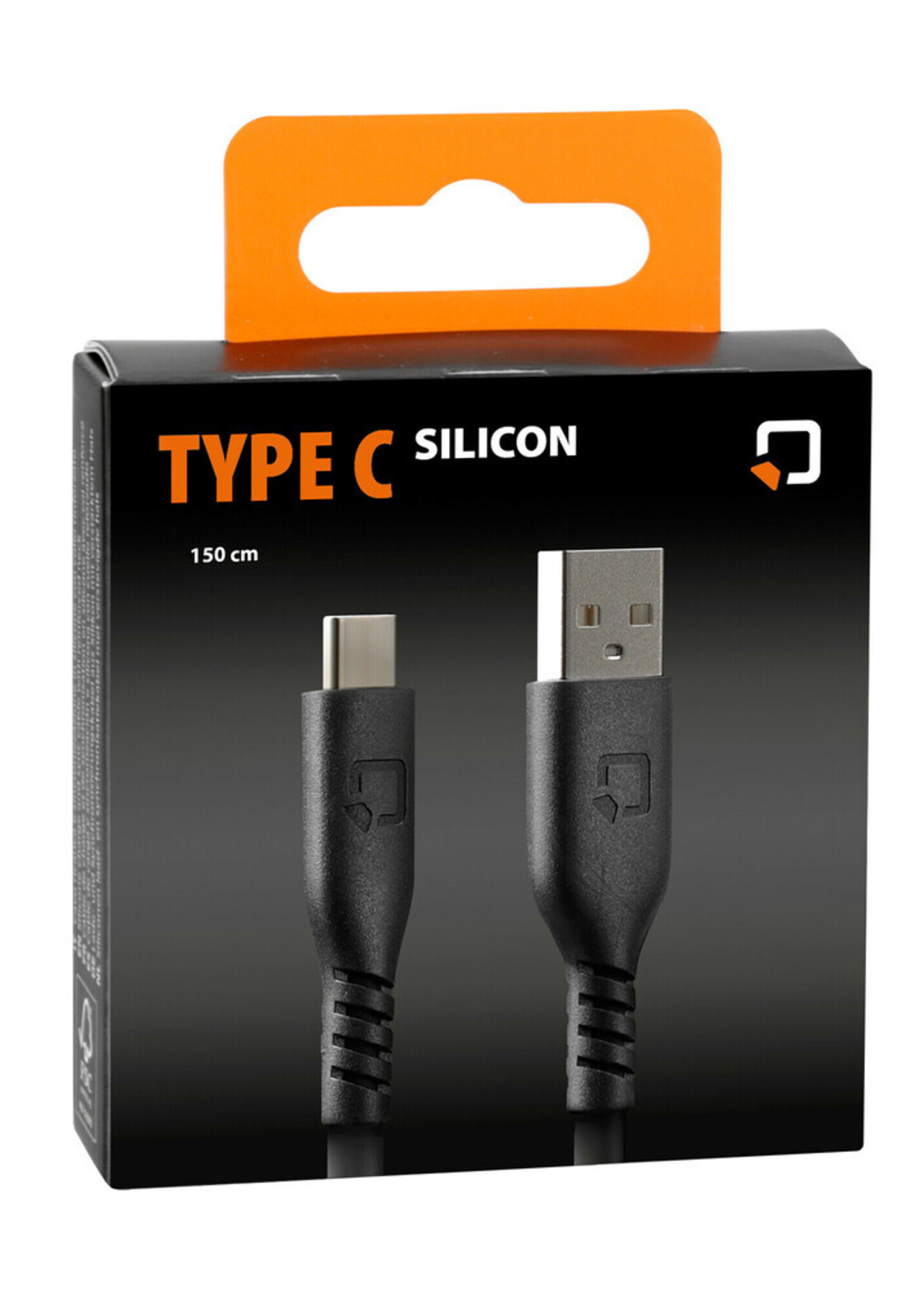 Optiline Silicon cable Usb A > Usb Type C