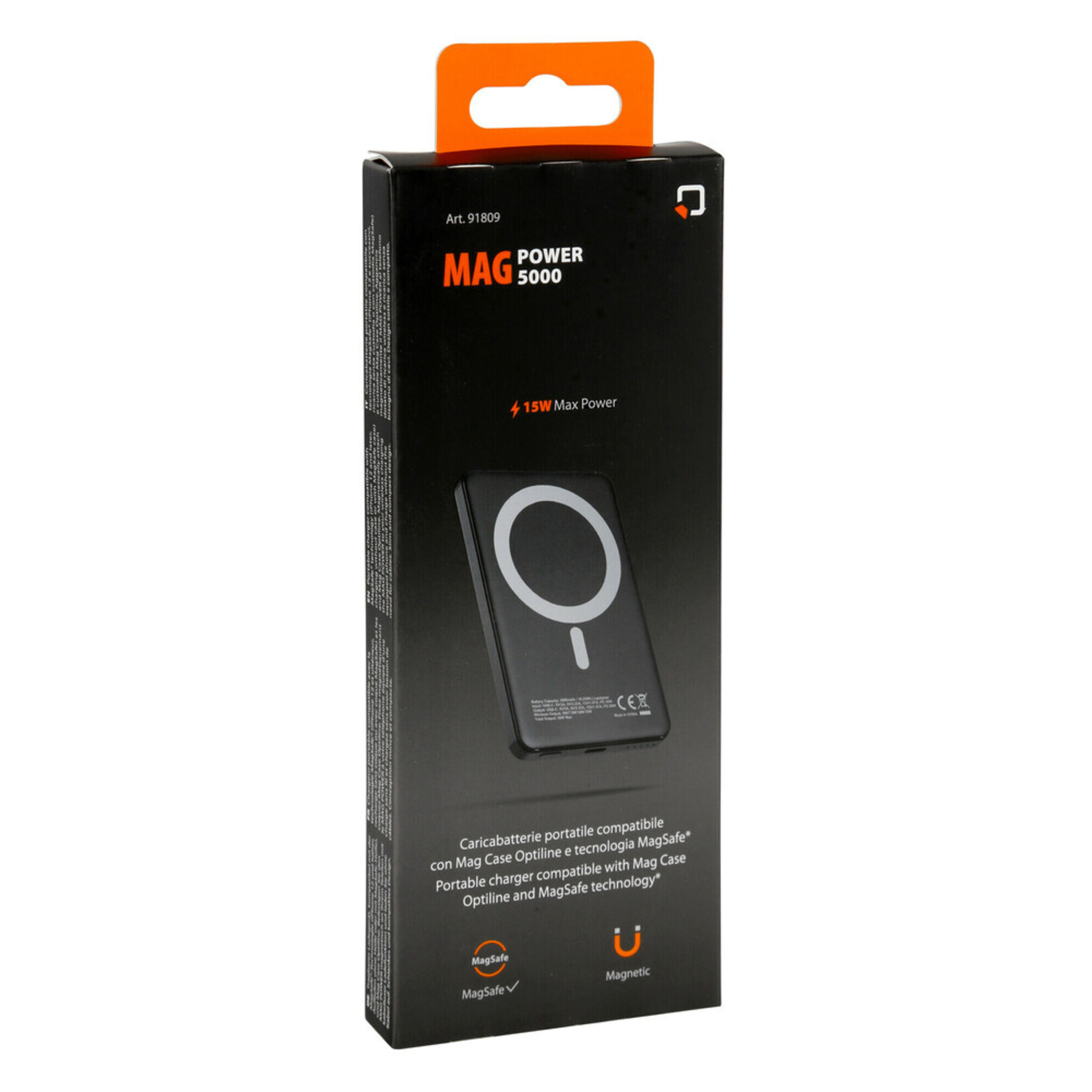Optiline Mag Powerbank compatible with Mag Case Optiline and MagSafe technology