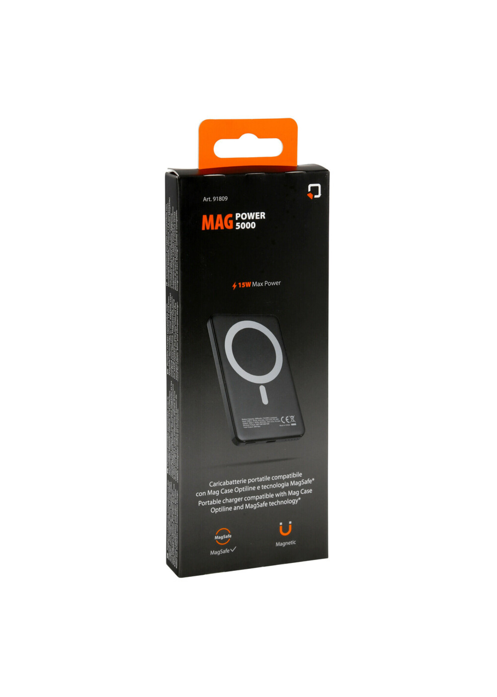 Optiline Mag Powerbank compatibel met Mag Case Optiline en MagSafe-technologie