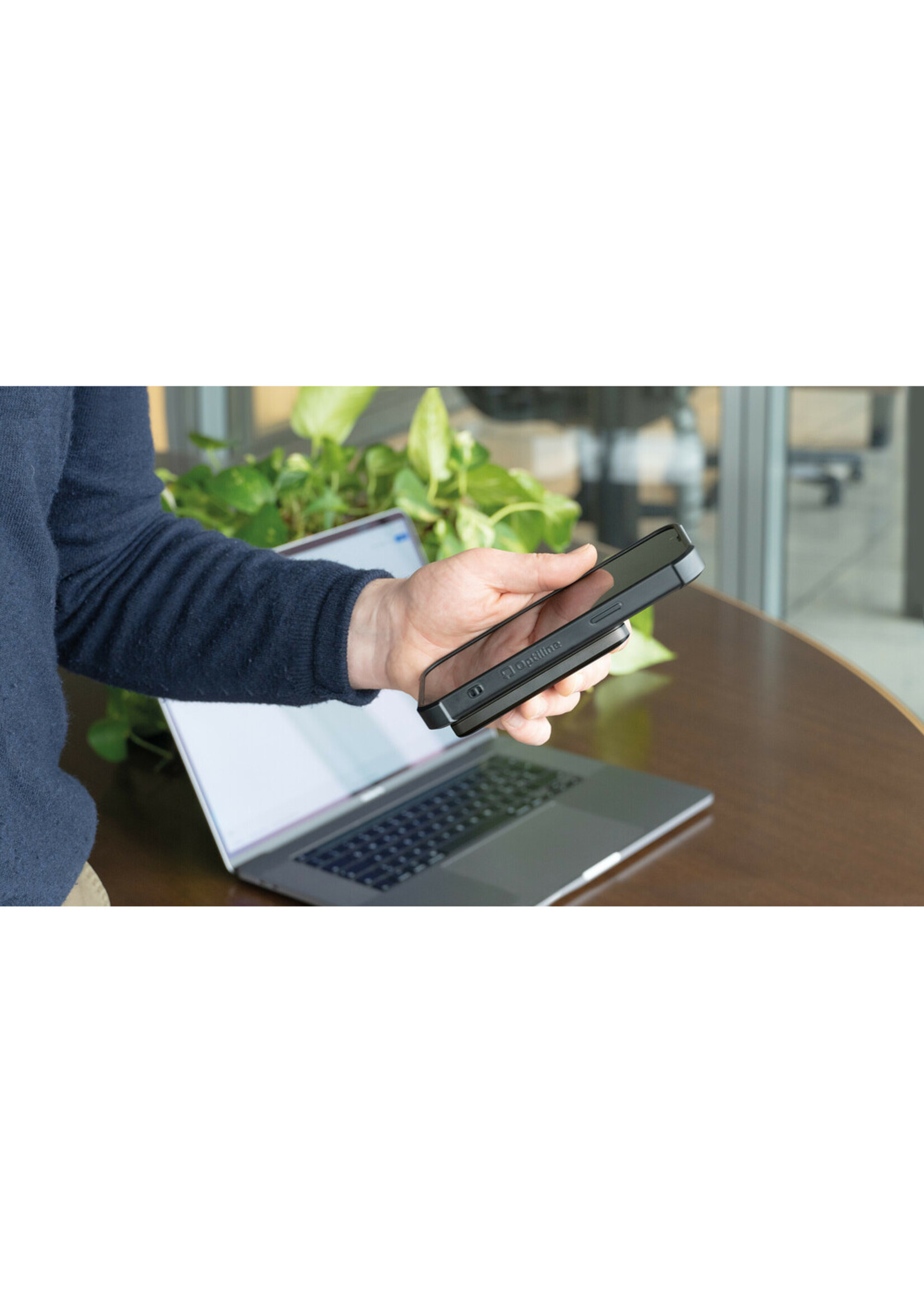 Optiline Mag Powerbank compatibel met Mag Case Optiline en MagSafe-technologie