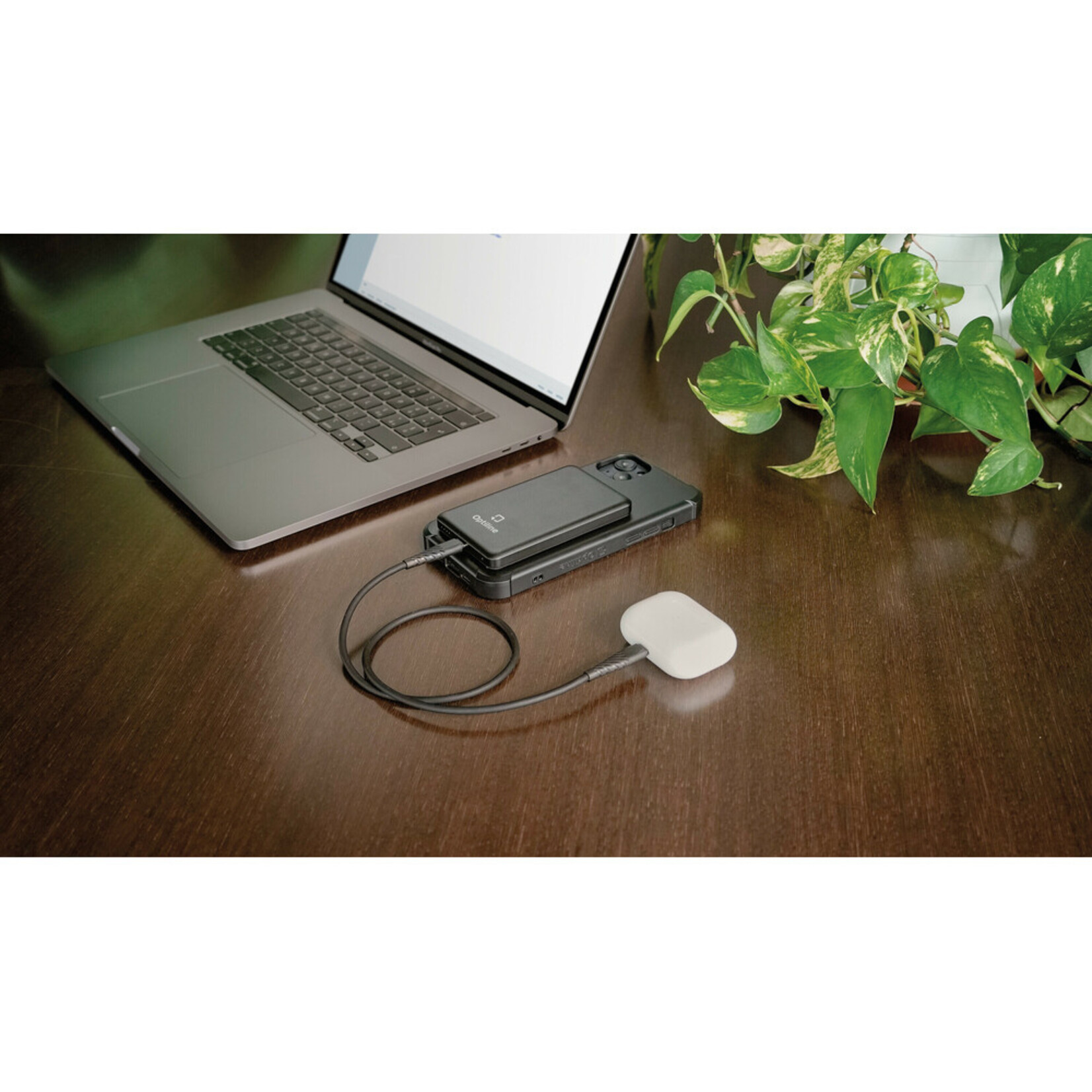 Optiline Mag Powerbank compatibel met Mag Case Optiline en MagSafe-technologie