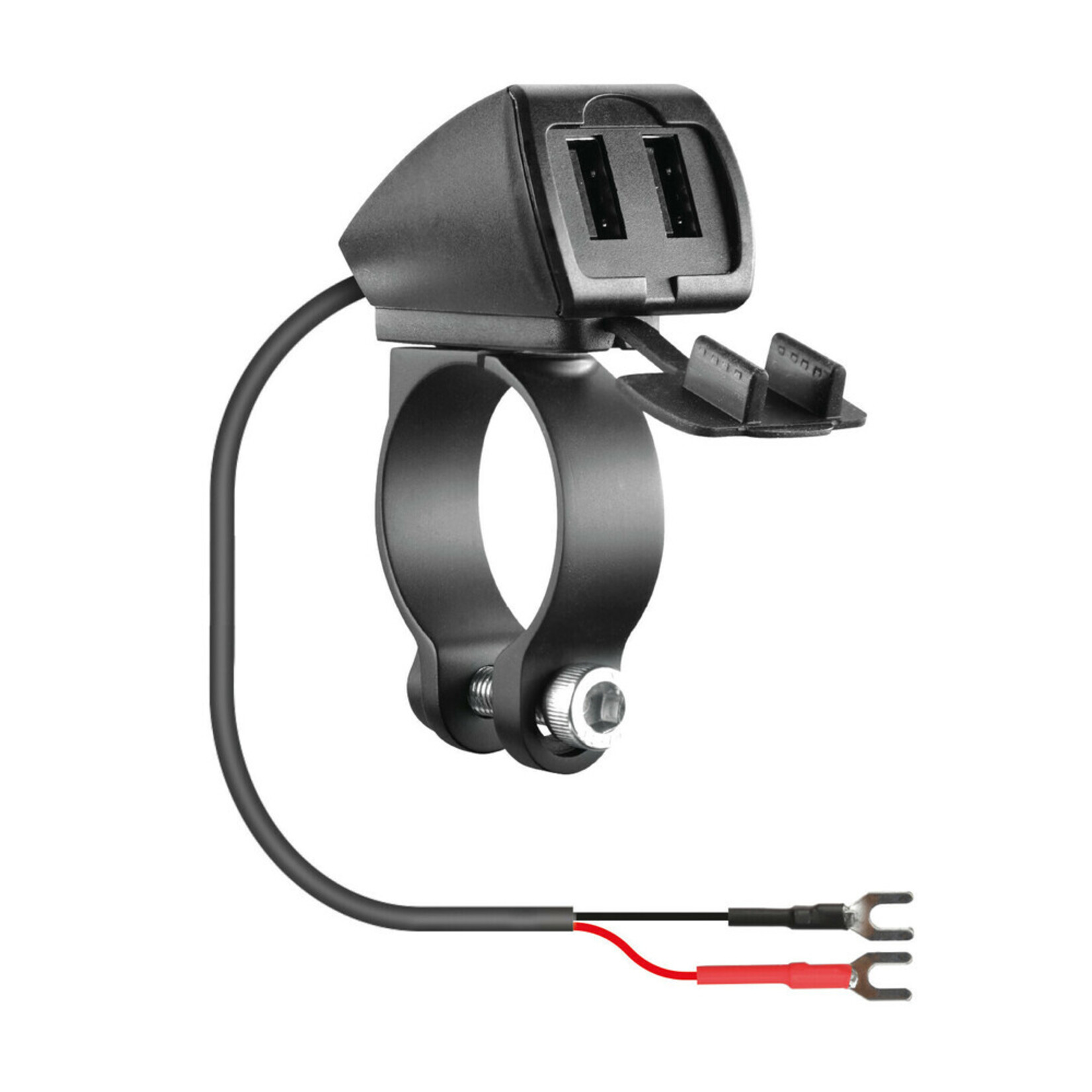Optiline Trek, regendichte dubbele usb-oplader, 3 soorten bevestiging - 5400 mA - 30W - 12/24V