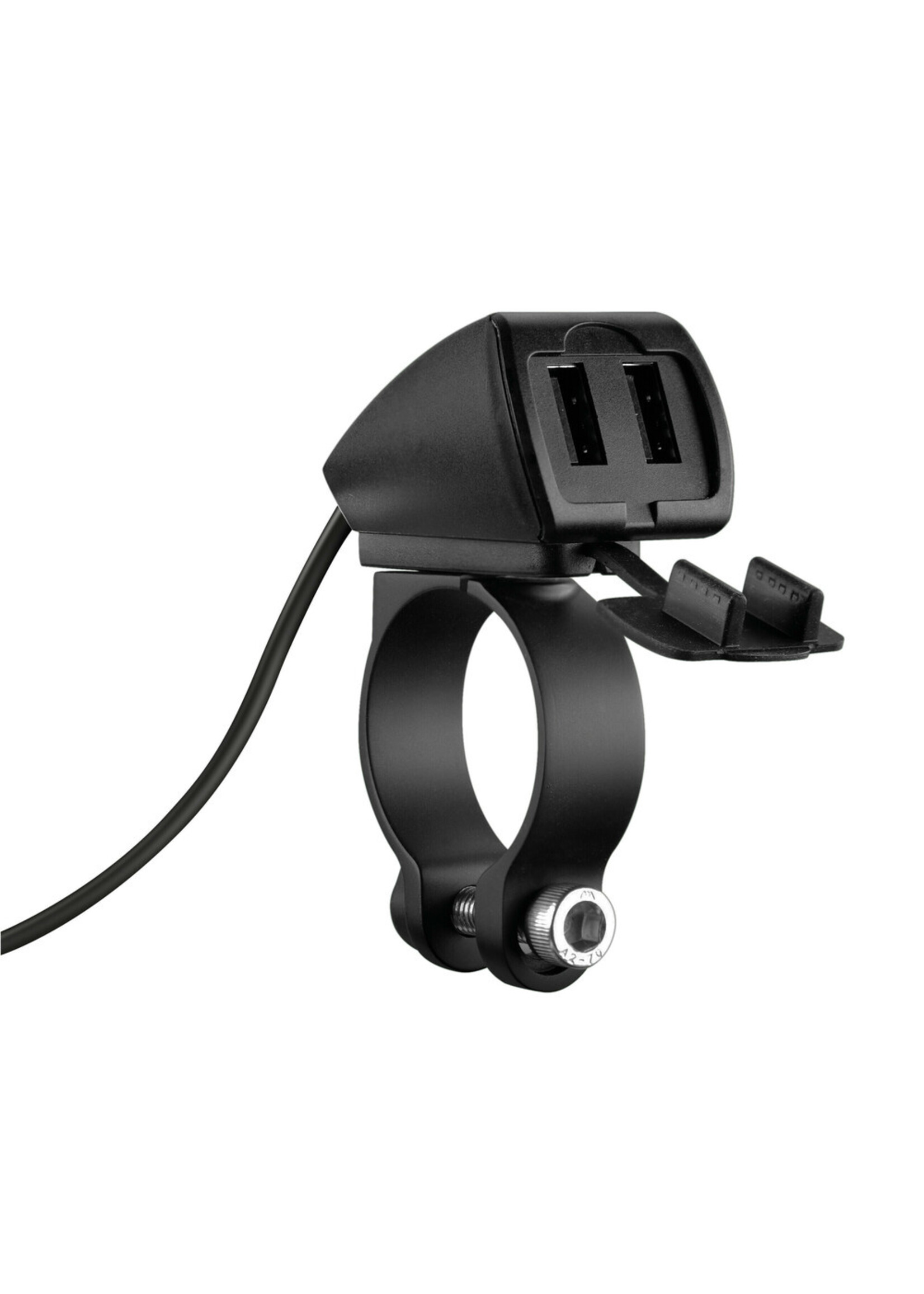 Optiline Trek, rainproof double usb charger, 3 types of fixing - 5400 mA - 30W - 12/24V