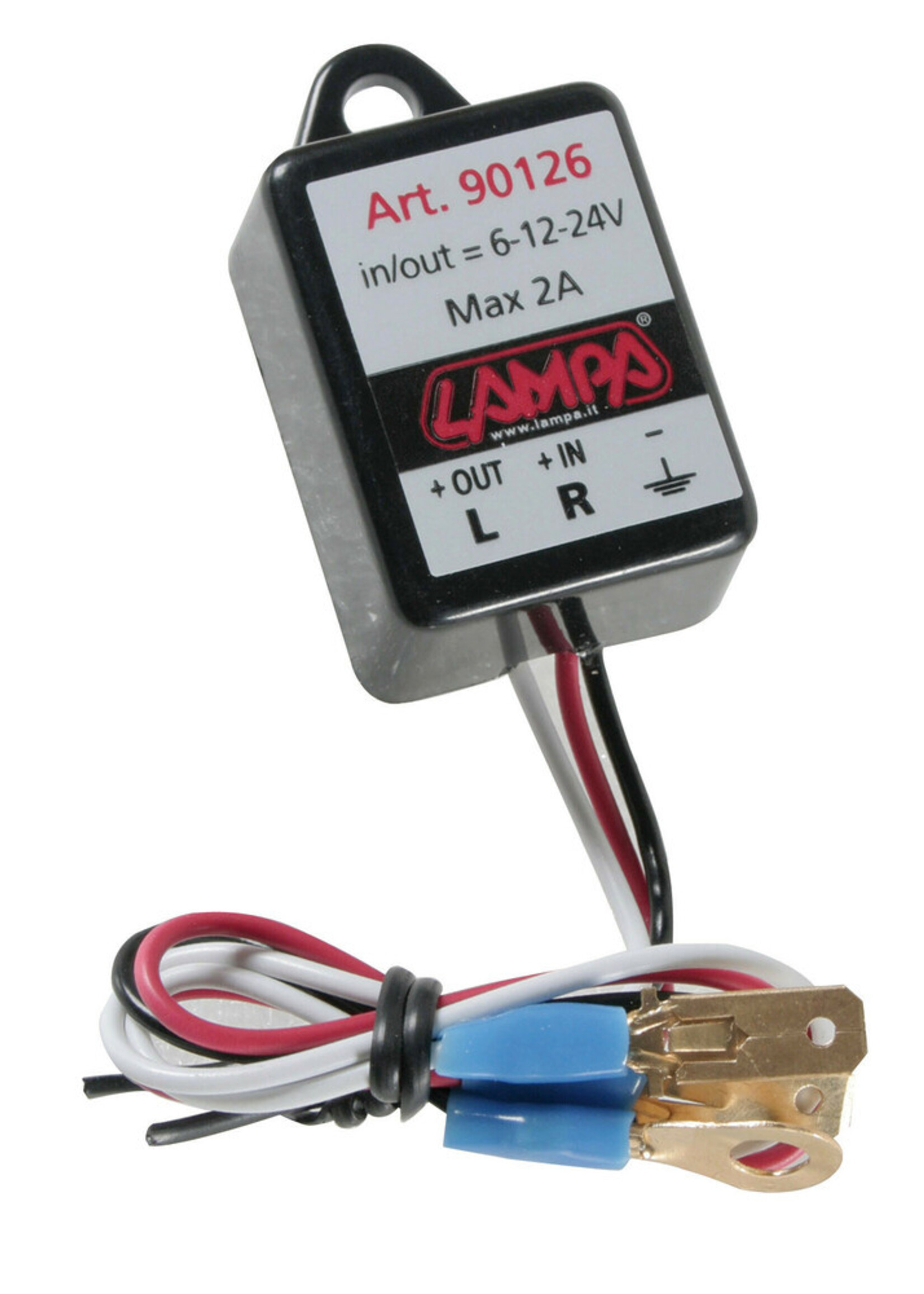 Lampa Flasher, electronic flasher device for Led indicators - 6/12/24V - 2A