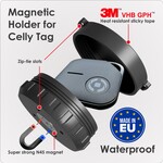 Bluemayim Made in EU Magneet Houder Waterbestendig voor de Apple Airtag met 3M Sticker (VHB) 100% gerecycled