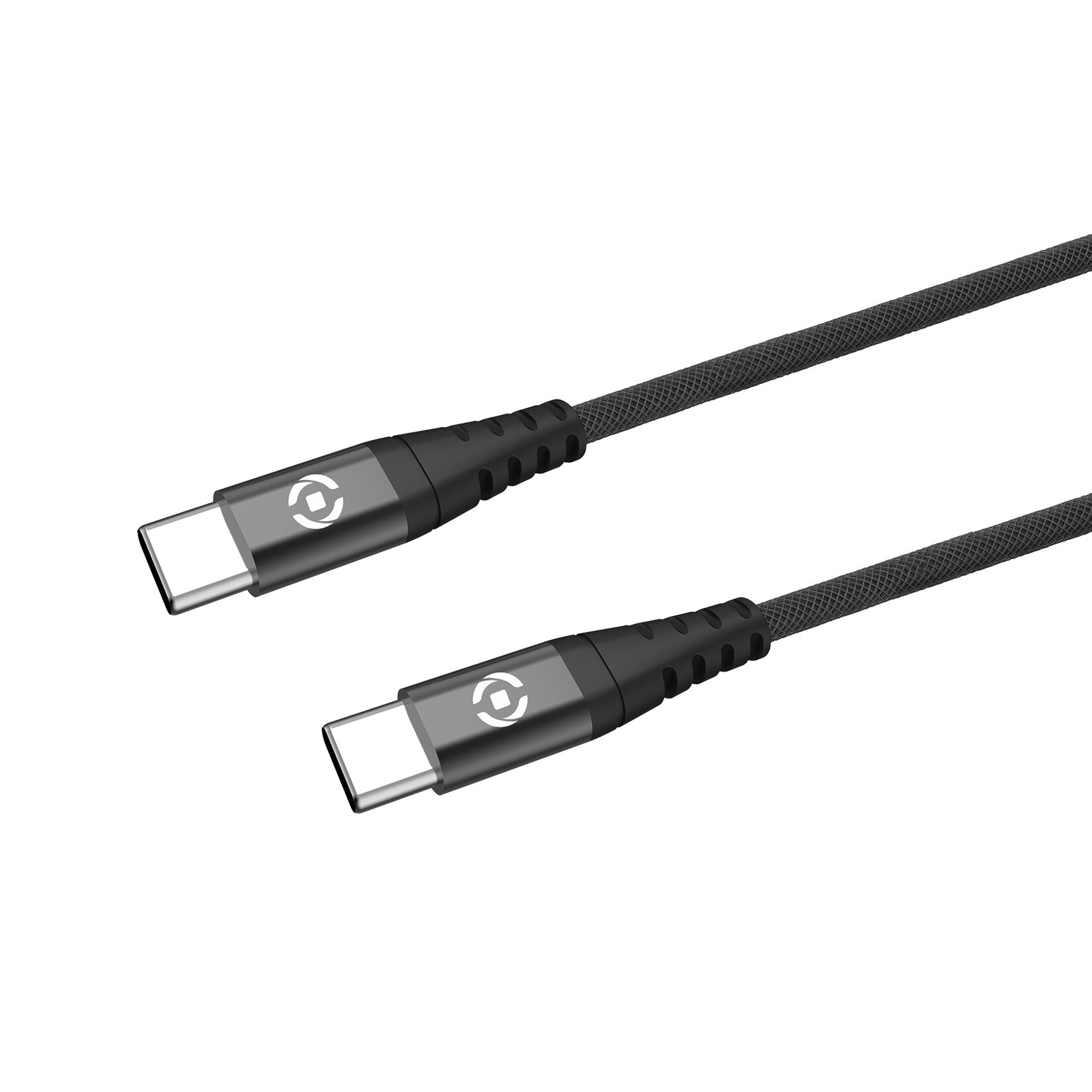 Celly USB-C USB-C NYLON 60W CABLE BK