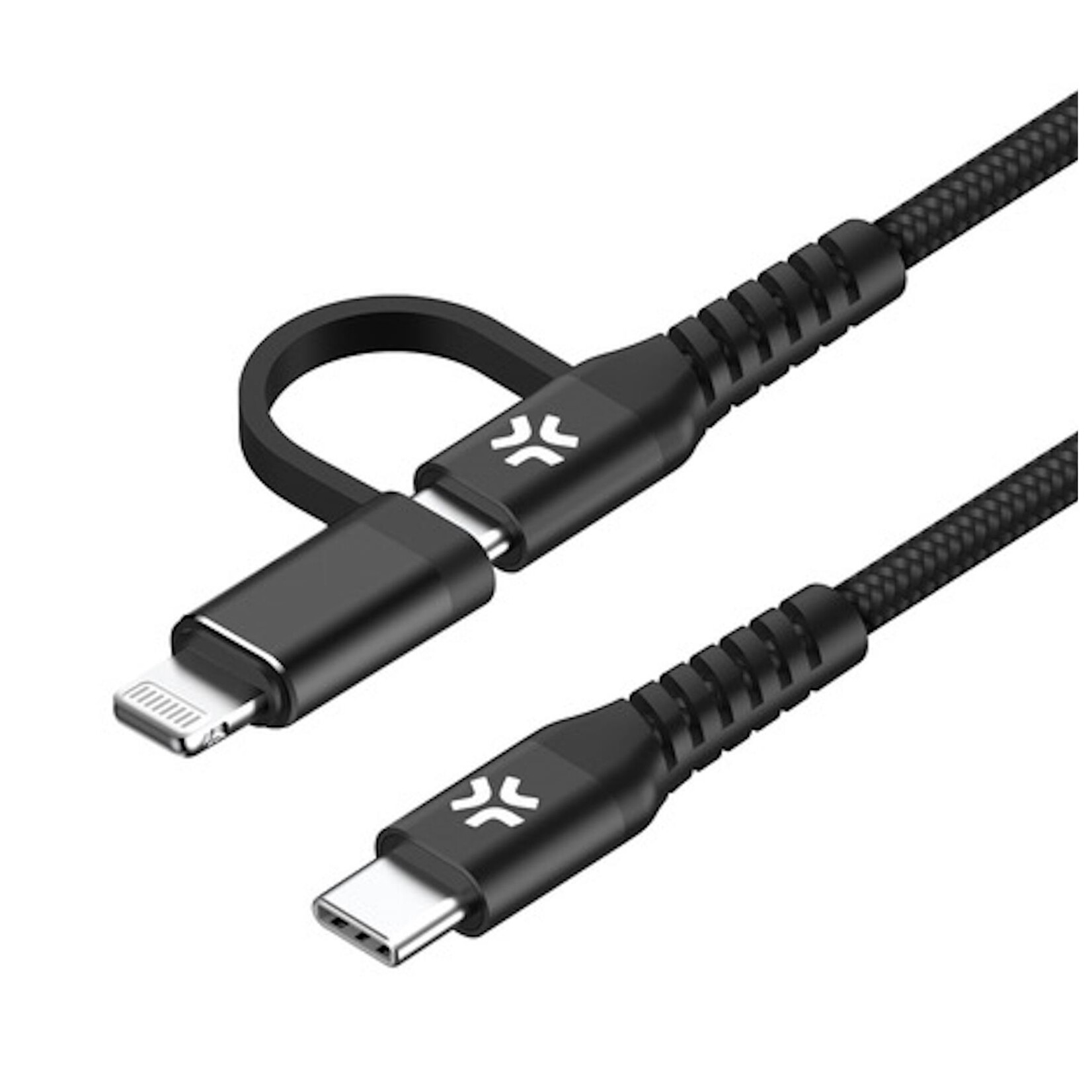 Celly C TO C+LIGHT CABLE 2MT BK