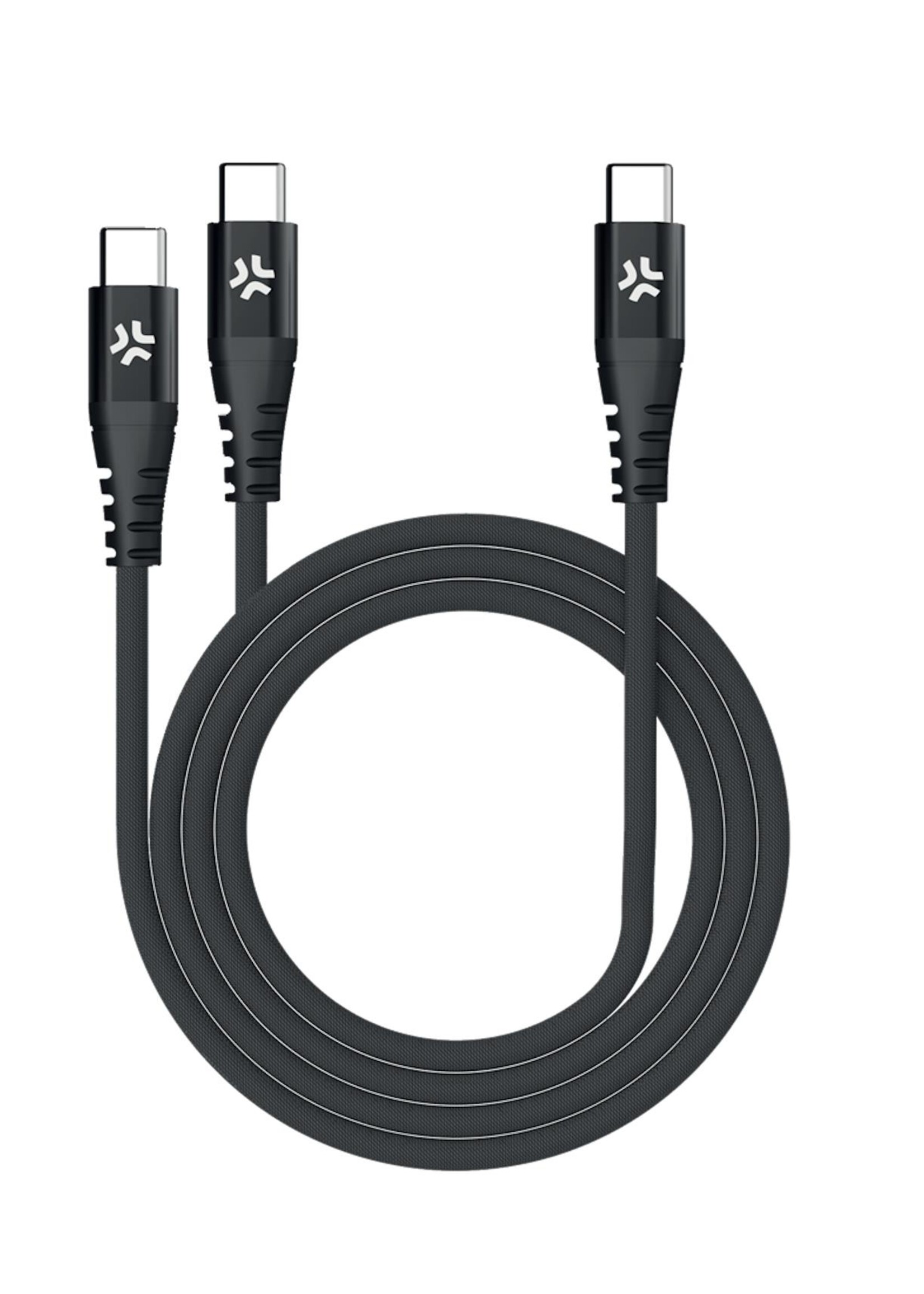 Celly USB-C TO 2 USB-C CABLE BK