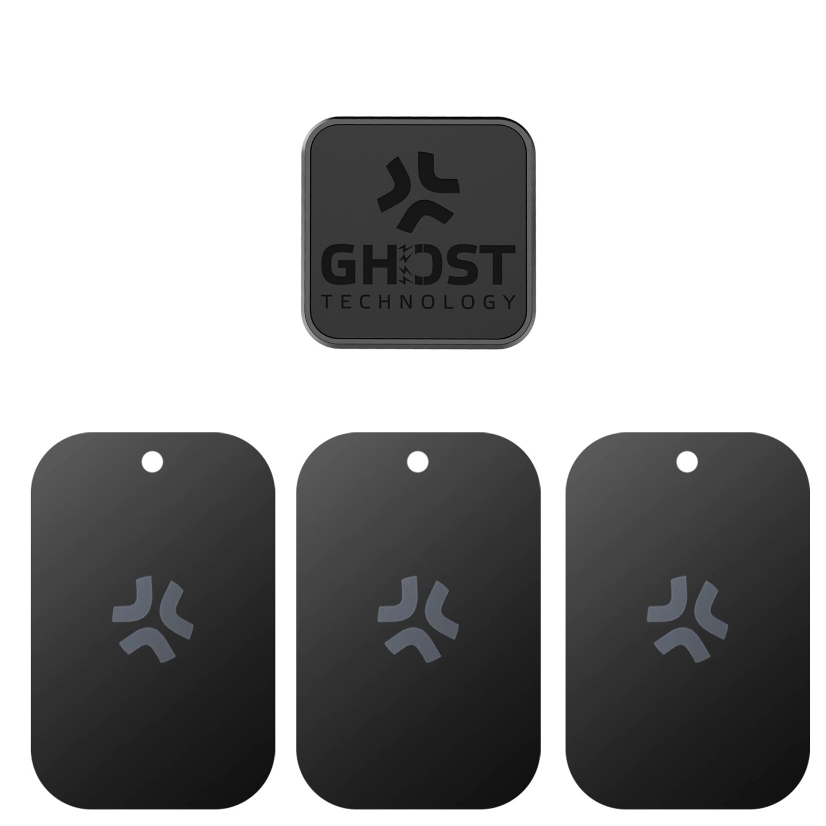 Celly GHOSTFIX - Universele Magnetische Autohouder Incl. 3 Extra Metalen Platen