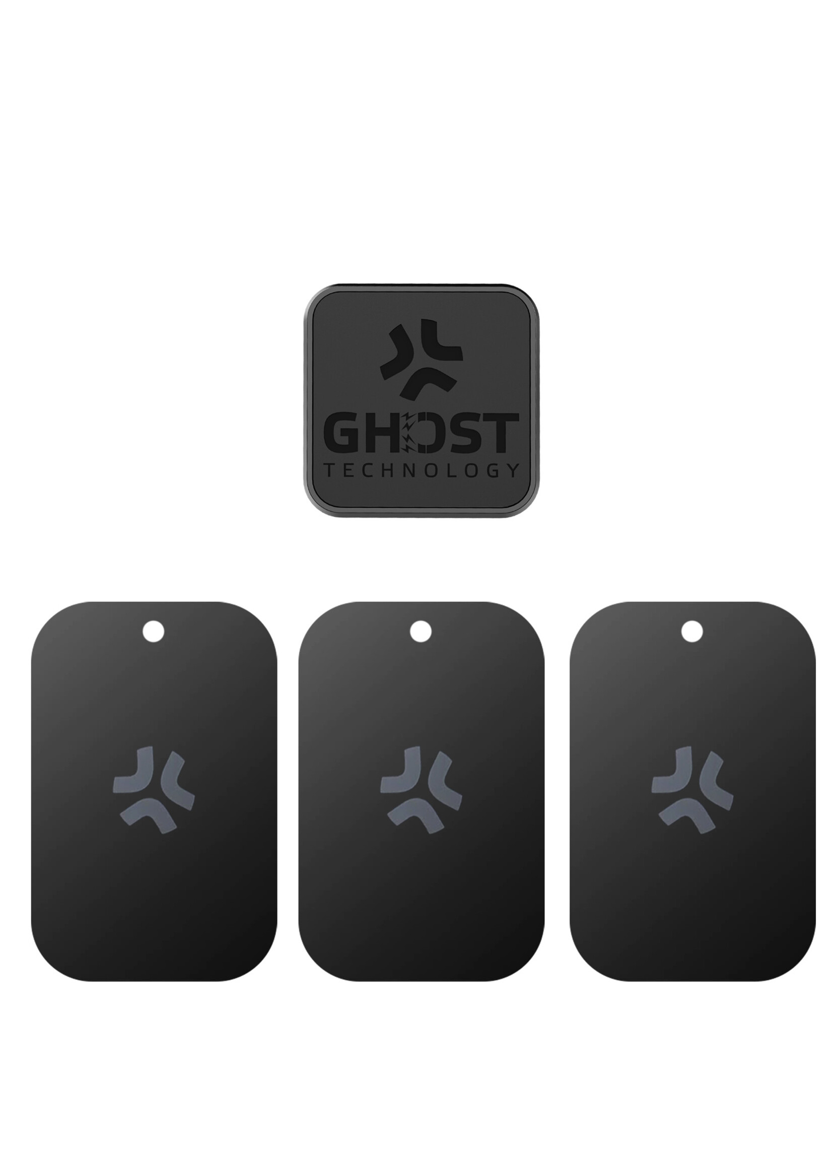 Celly GHOSTFIX - Universele Magnetische Autohouder Incl. 3 Extra Metalen Platen