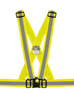 Lampa X-Belt, safety reflective cross belt - Yellow