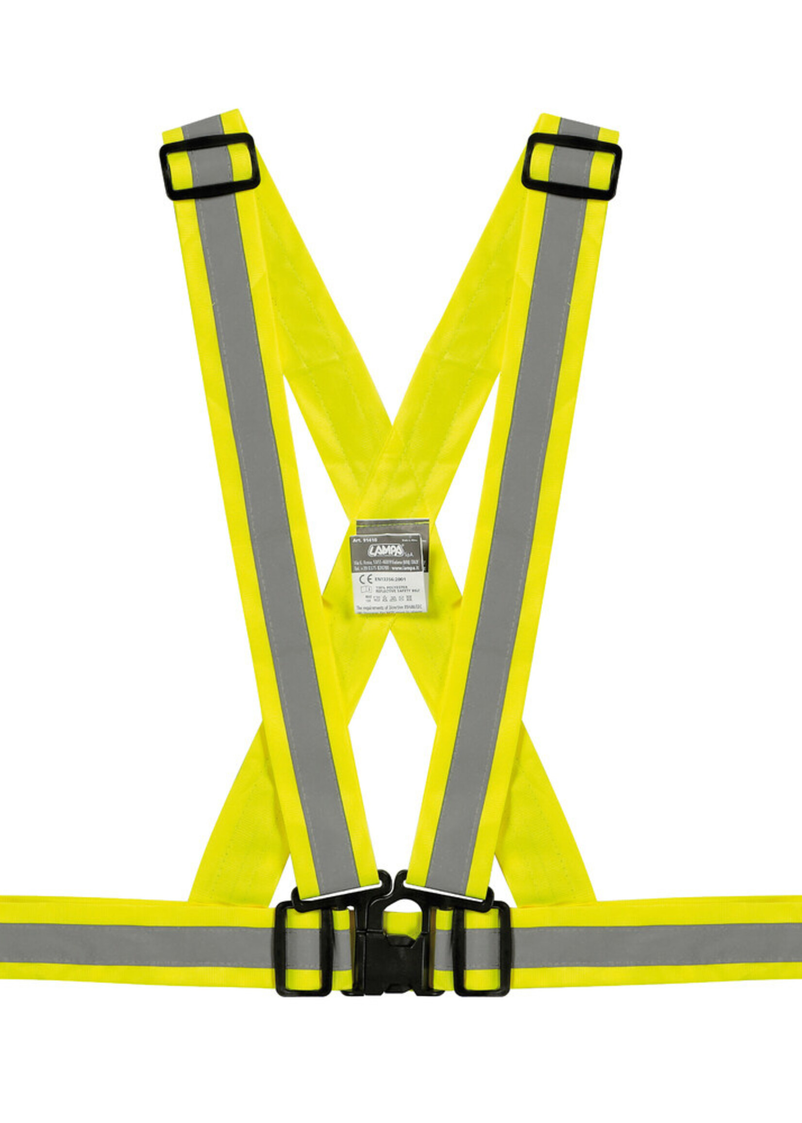 Lampa X-Belt, safety reflective cross belt - Yellow