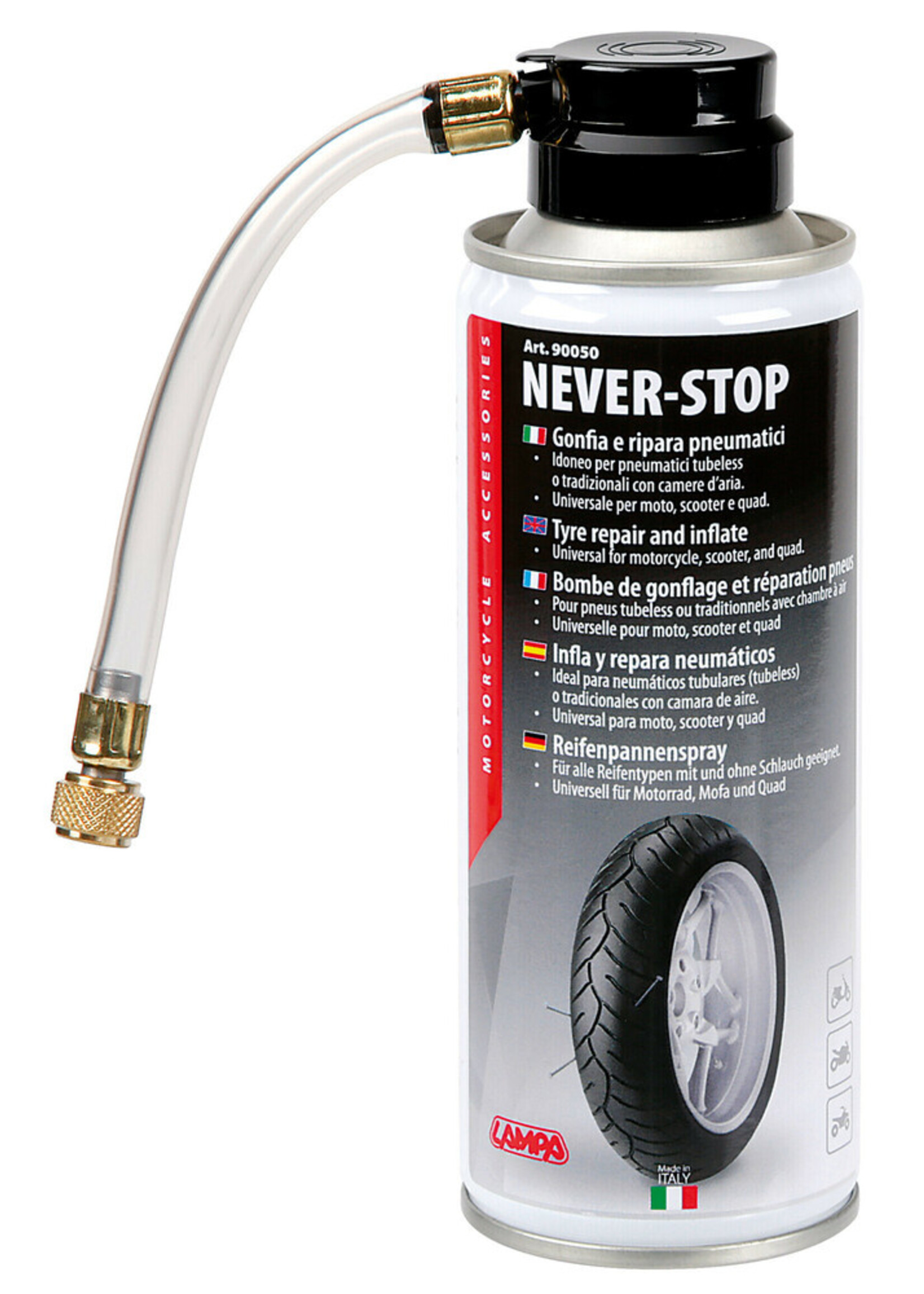 Lampa Never-Stop banden repareren en oppompen - 200 ml 12 stuks