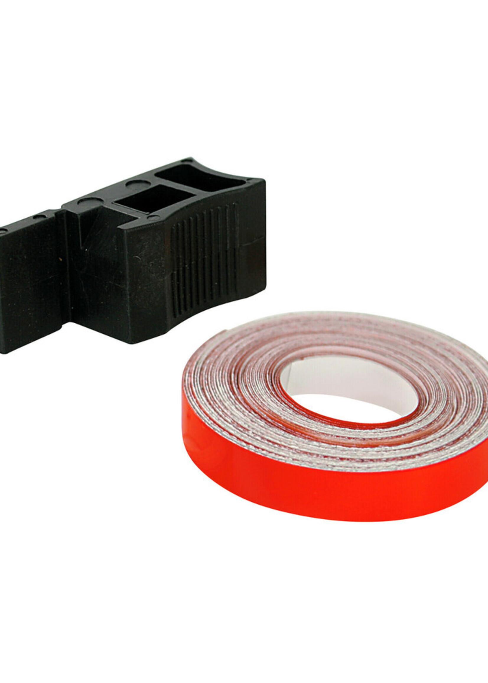 Lampa Wheel Stripe Fluo, adhesive trim for wheel rims - Red