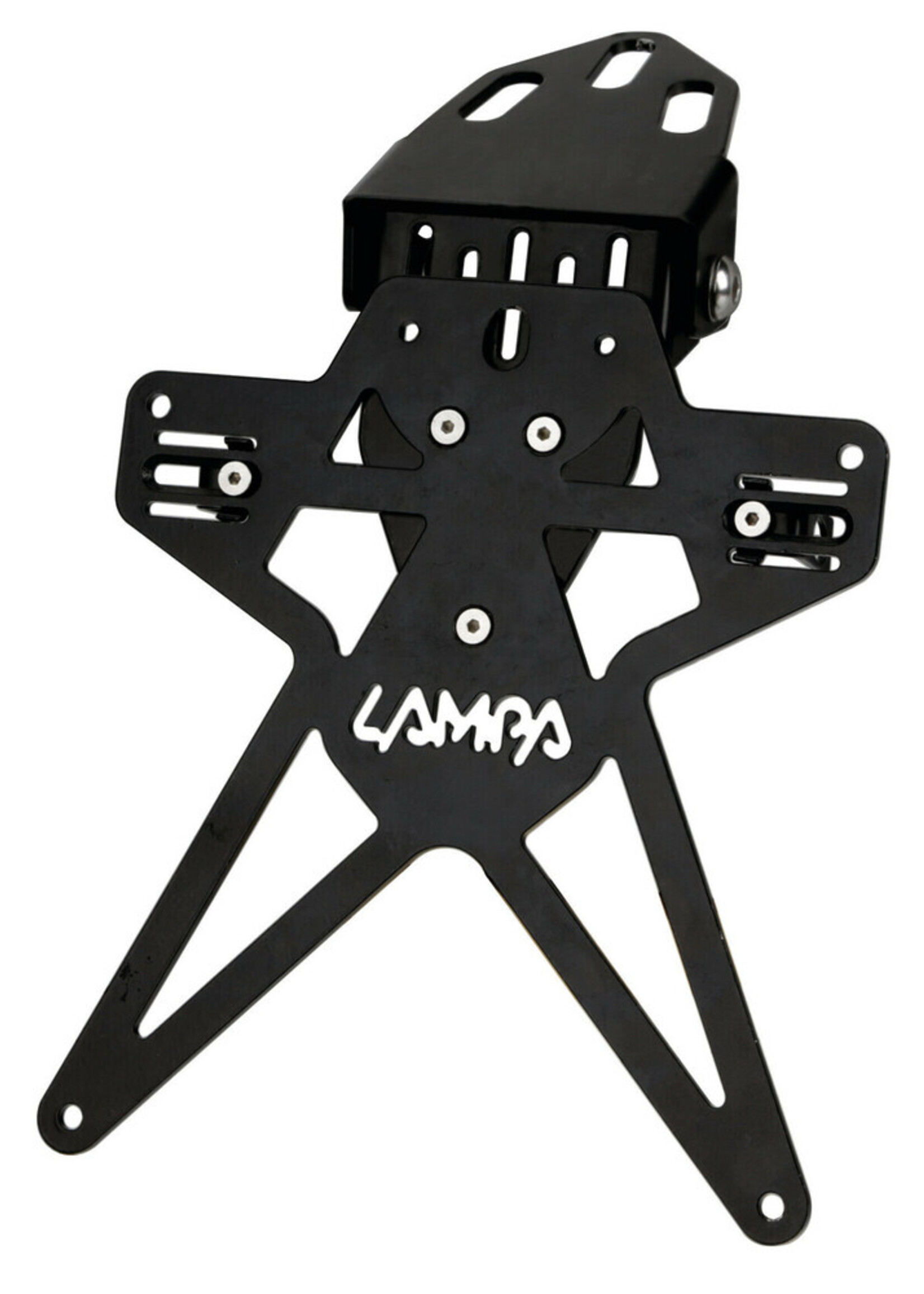 Lampa Aero-X Evo 6, italian license plate holder with height and tilt adjustments