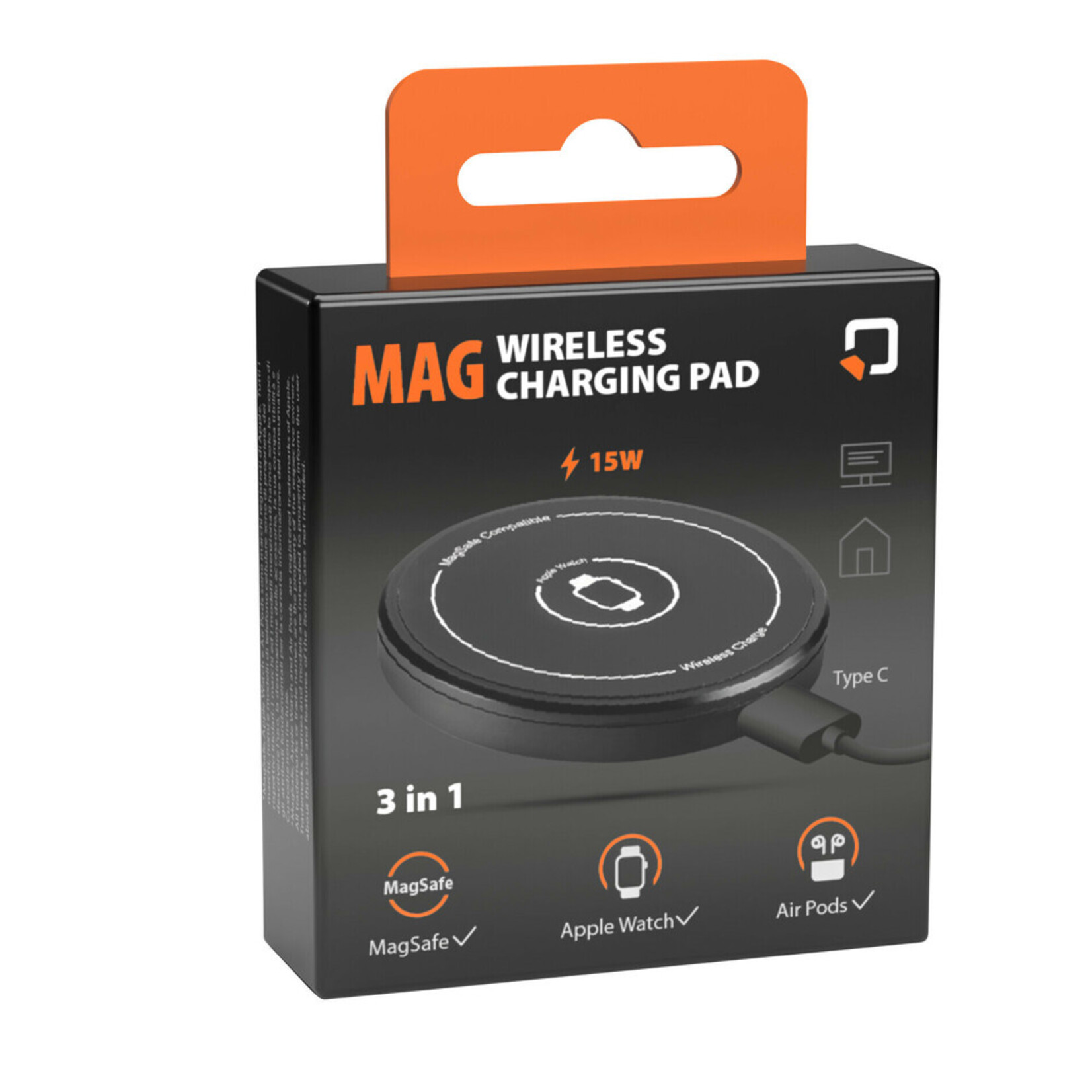 Optiline Mag, 3 in 1 magnetische draadloze oplader