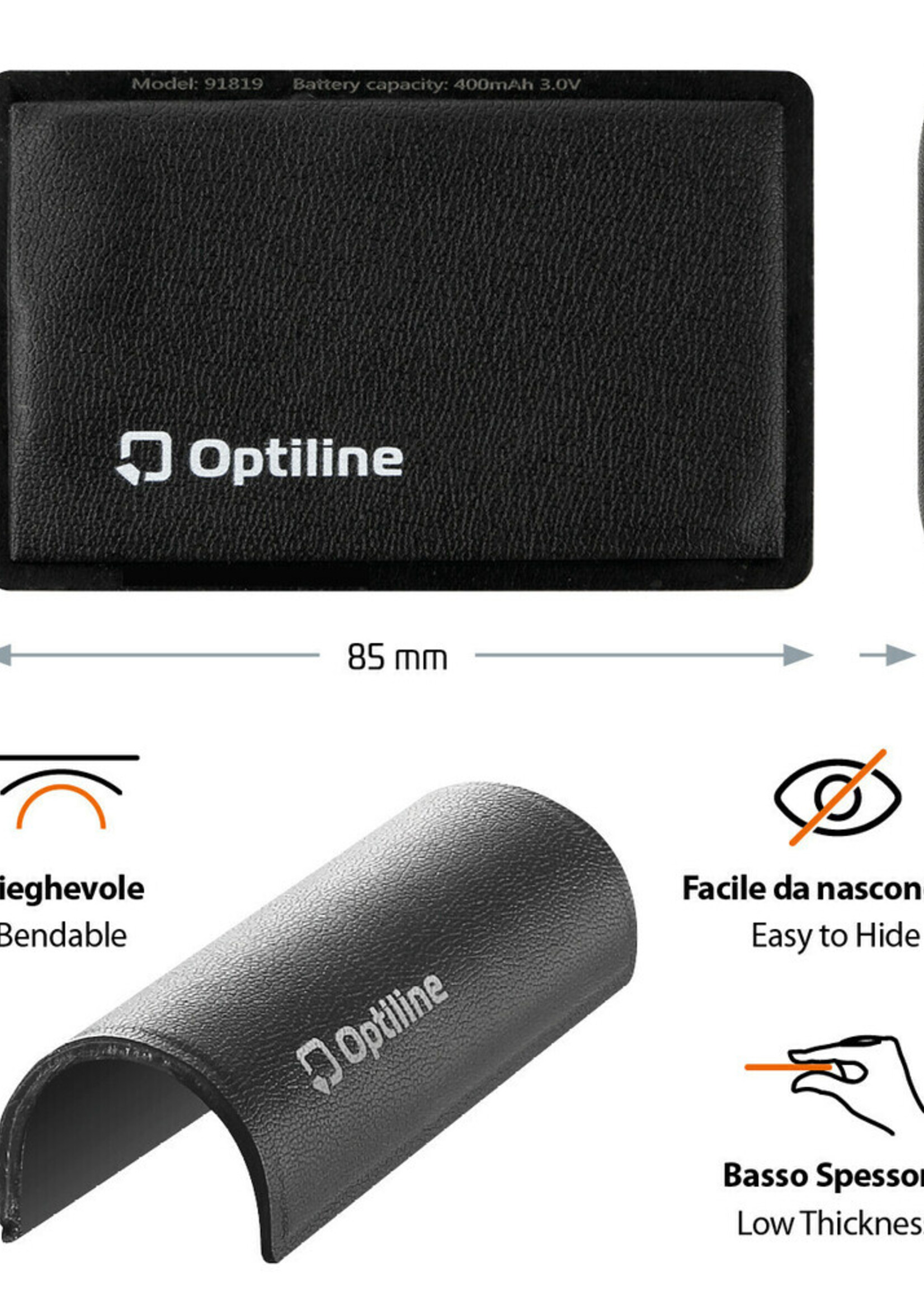 Optiline Opti Tracker Flex, ultradunne opvouwbare kleeflocator