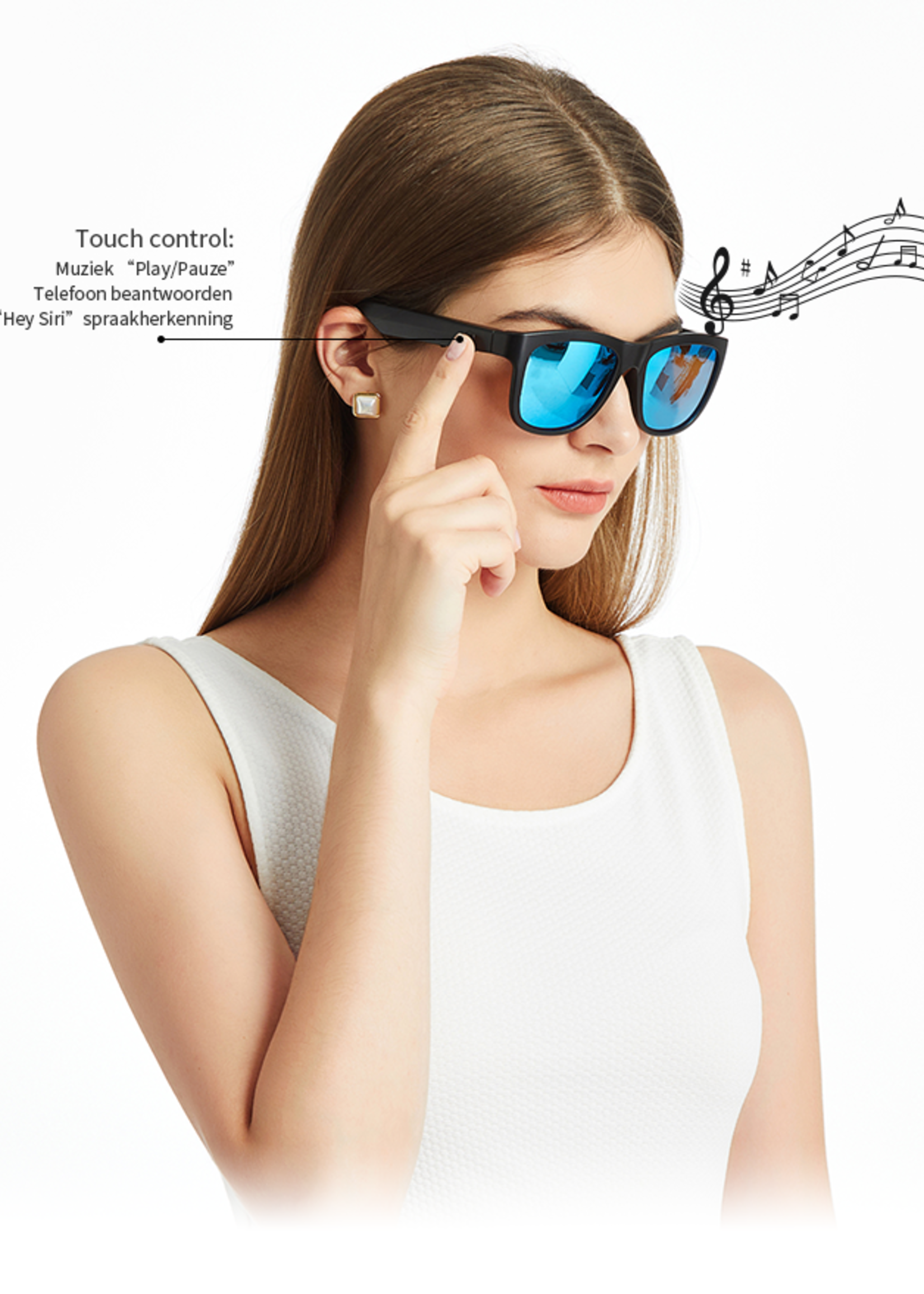 Soundglasses  Soundglasses polaroid zonnebril met bluetooth audio