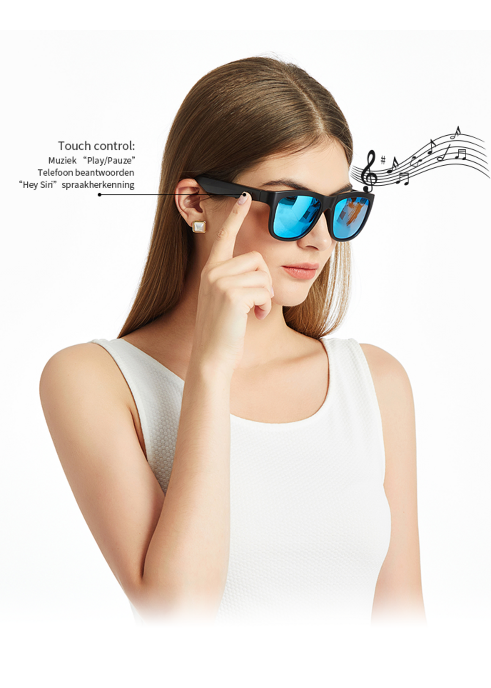 Soundglasses  Soundglasses polaroid zonnebril met bluetooth audio