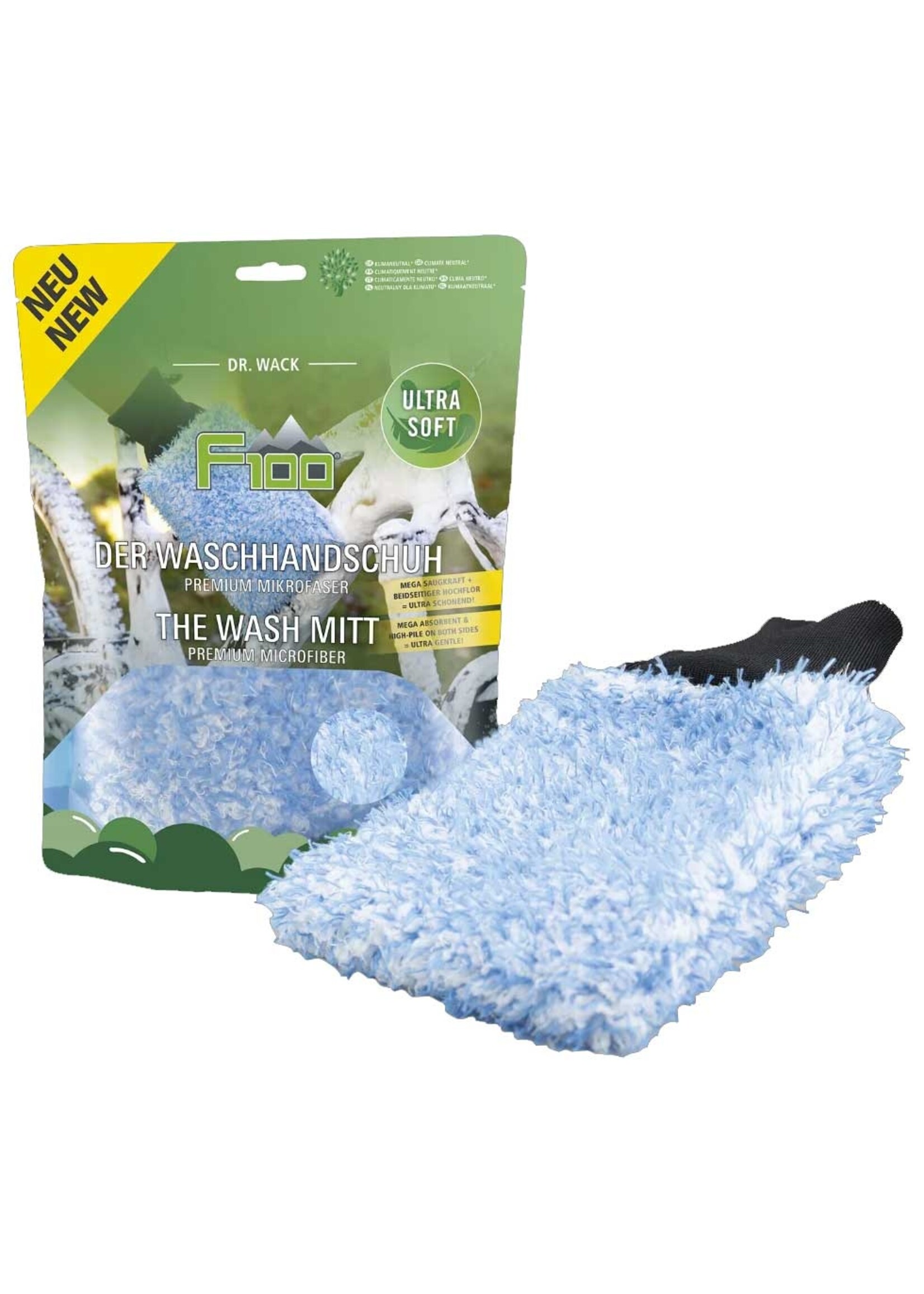 F100 By Dr. Wack F100 Wash Mitt - Premium Microfiber