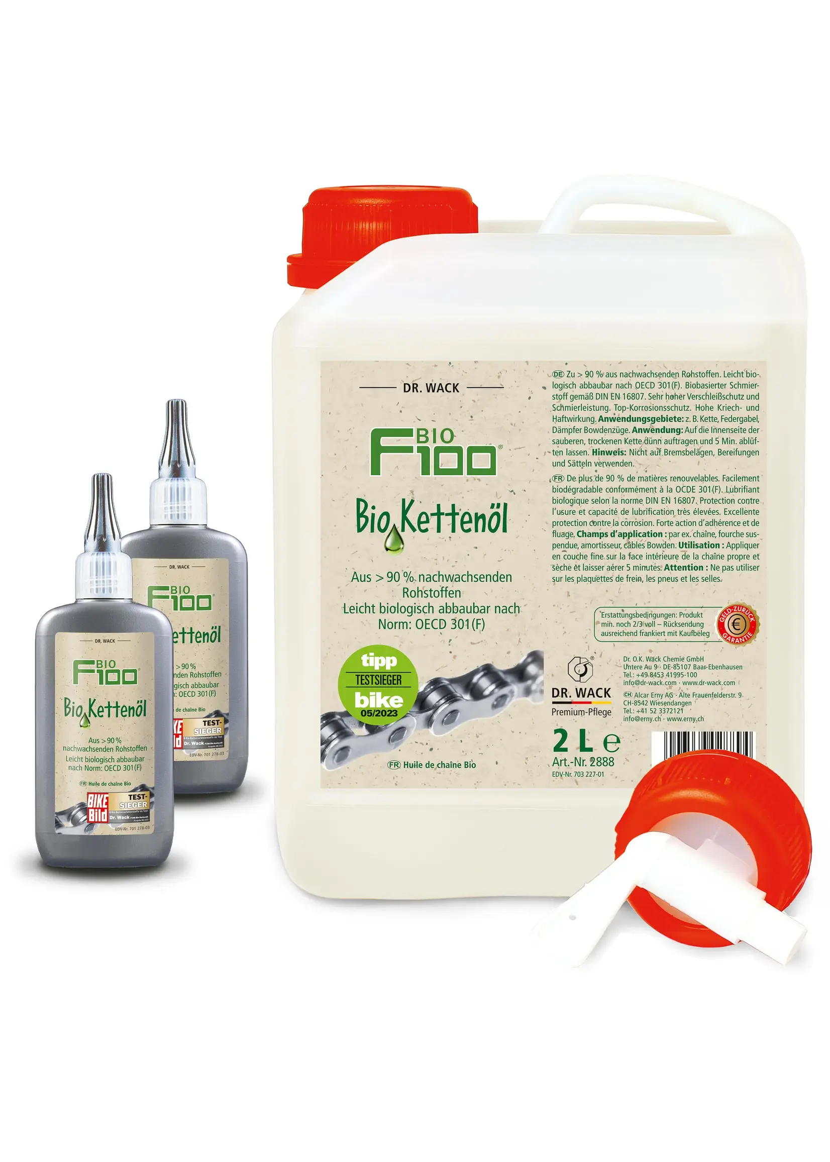 F100 By Dr. Wack F100 Bio Kettingsmeermiddel Druppelfles - 100ml