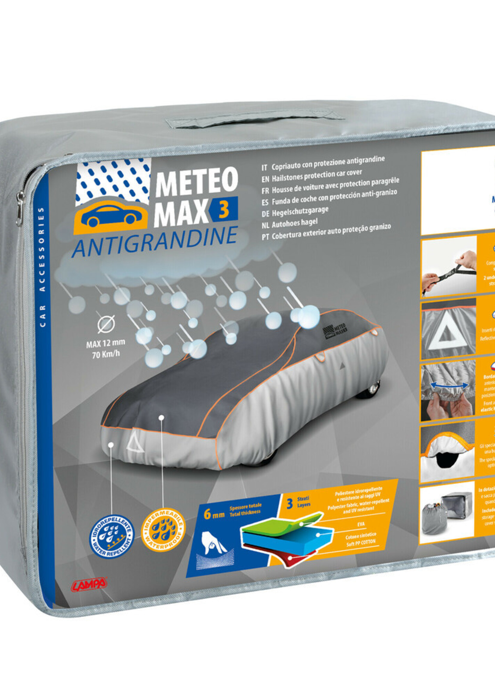 Lampa Meteo-Max 3, hailstones protection car cover - AG-1 - cm 160x170x400