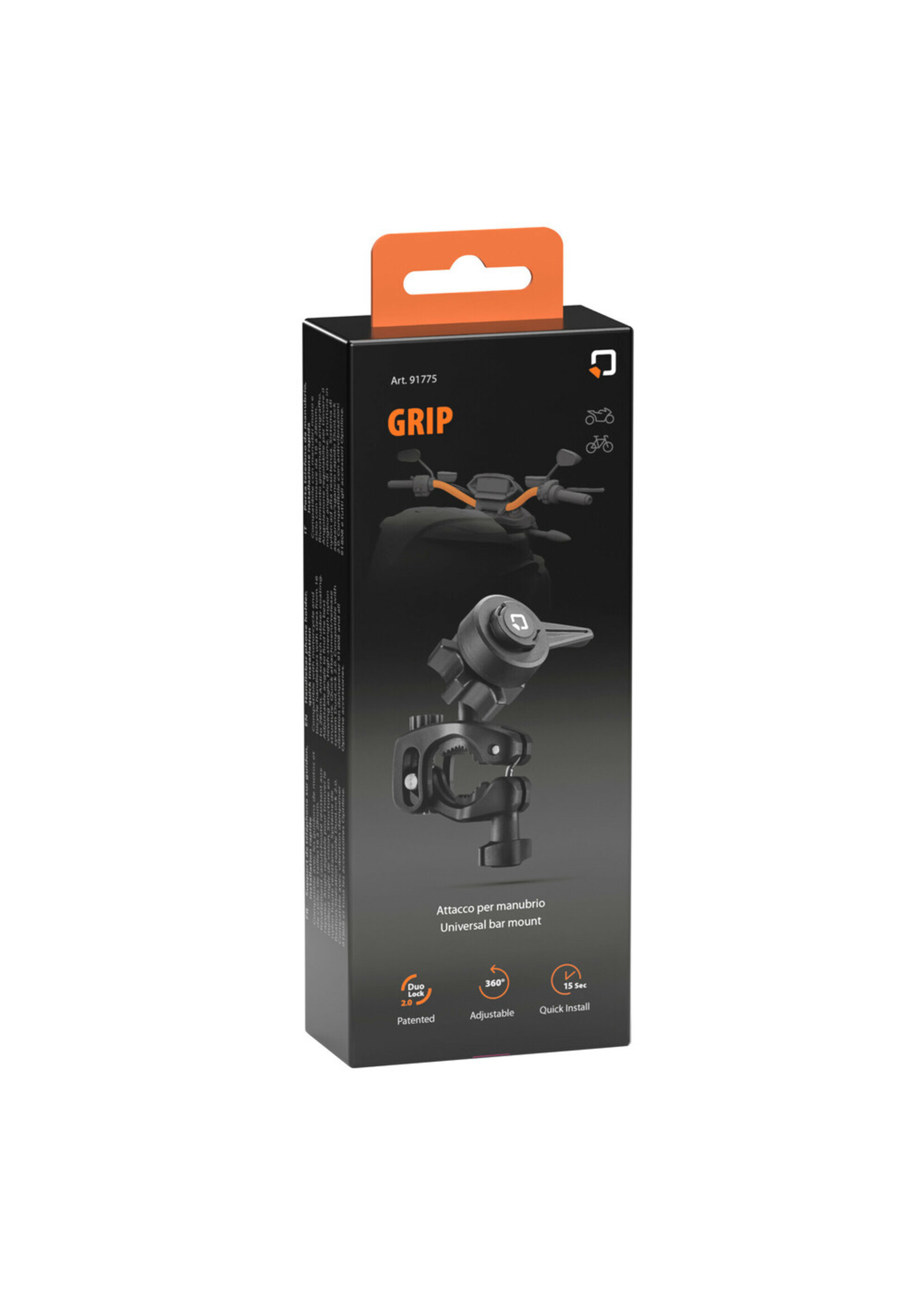 Optiline Grip, stuurtelefoonhouder, snelle installatie