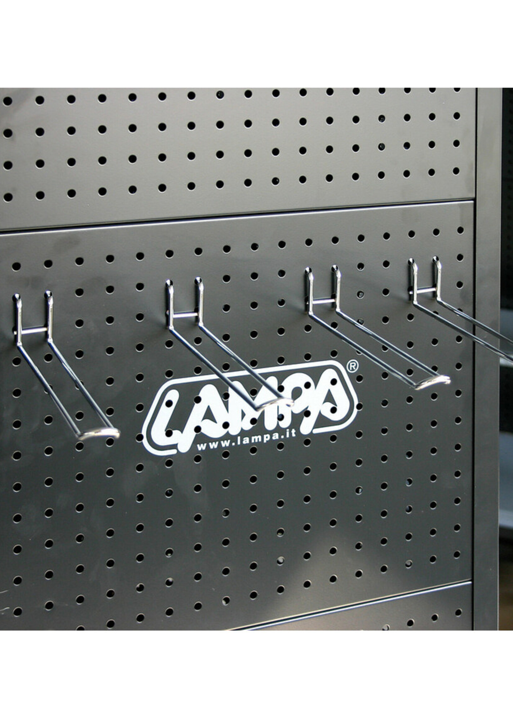 Optiline Double wire hook, chromed - 20 cm