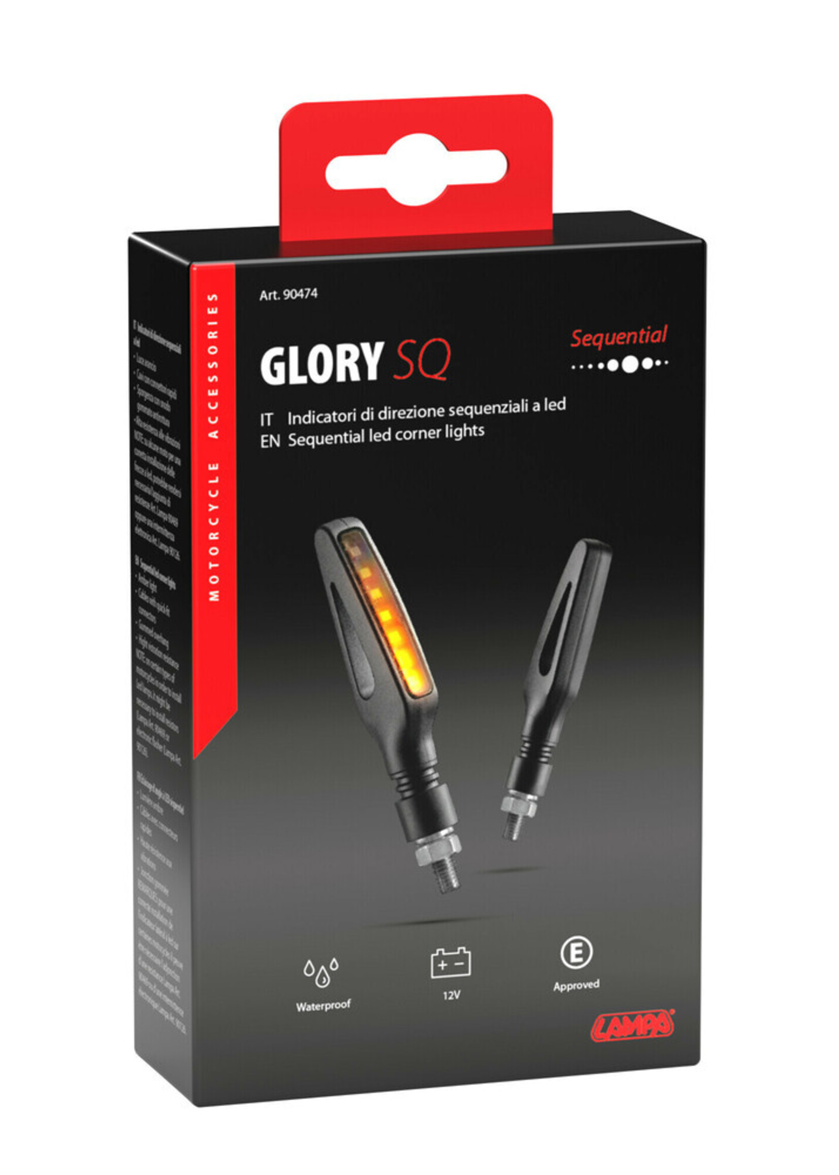 Lampa Glory SQ, sequential led corner lights - 12V LED