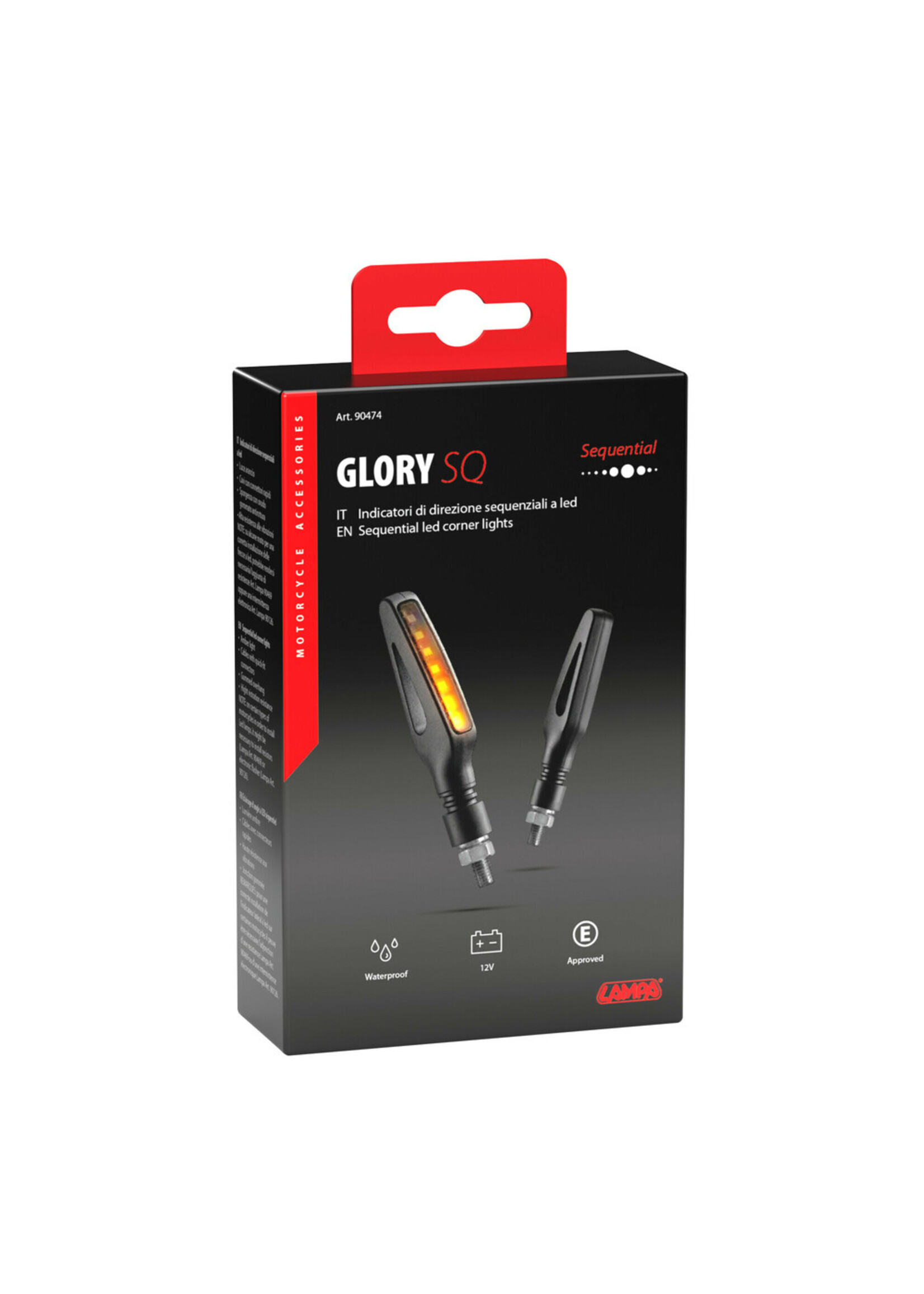 Lampa Glory SQ, sequential led corner lights - 12V LED