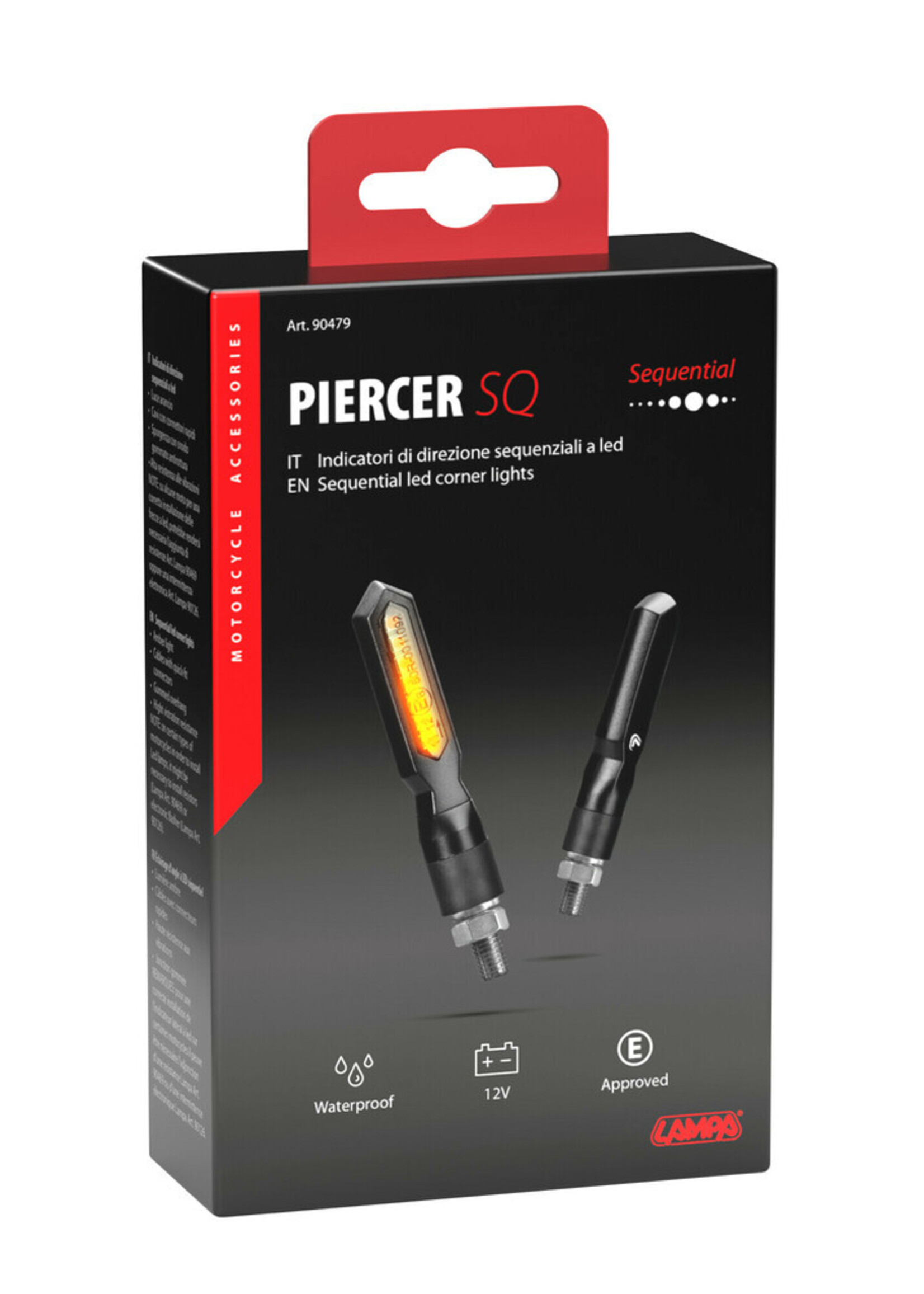 Lampa Lampa Piercer SQ Knipperlicht Dynamisch.