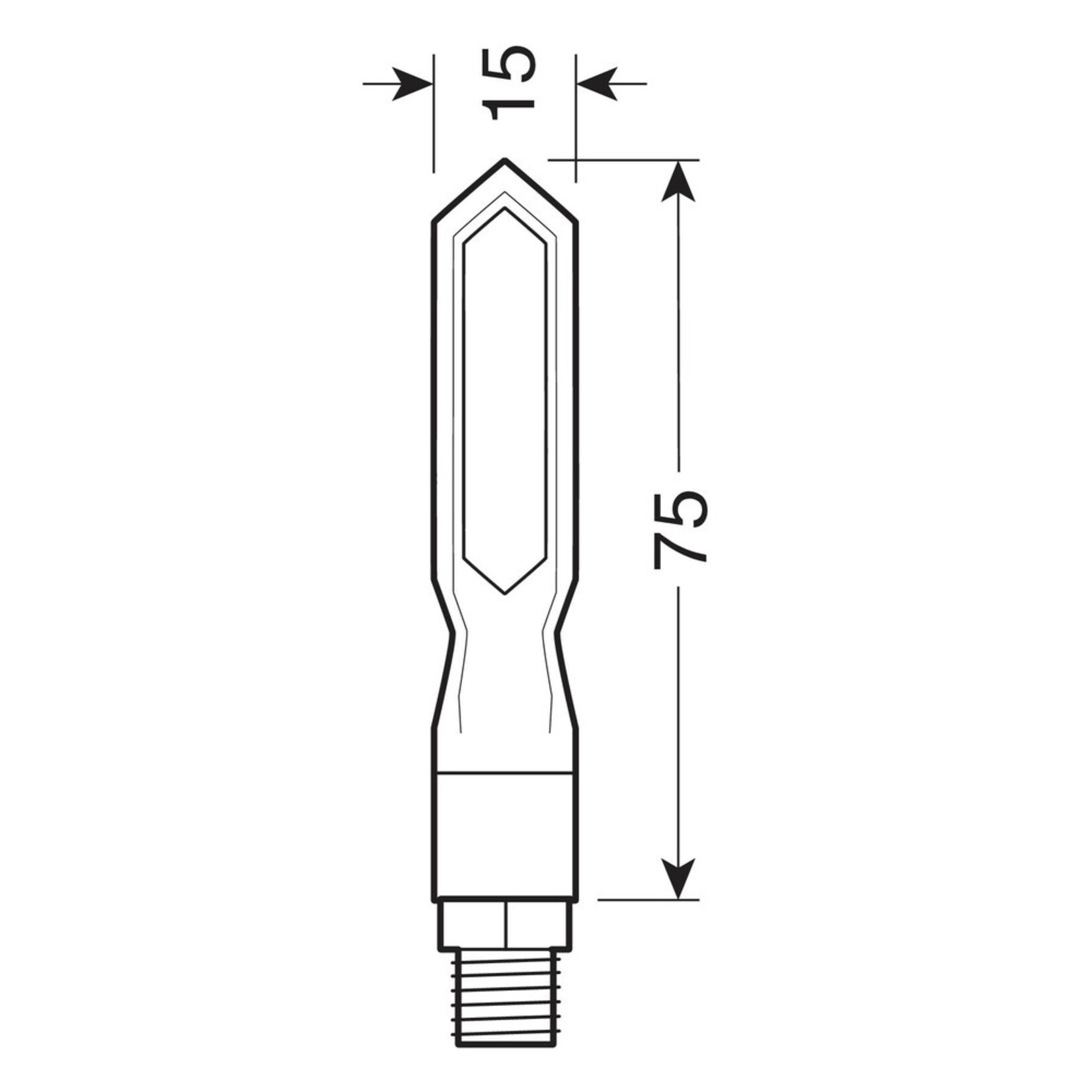 Lampa Lampa Piercer SQ Knipperlicht Dynamisch.