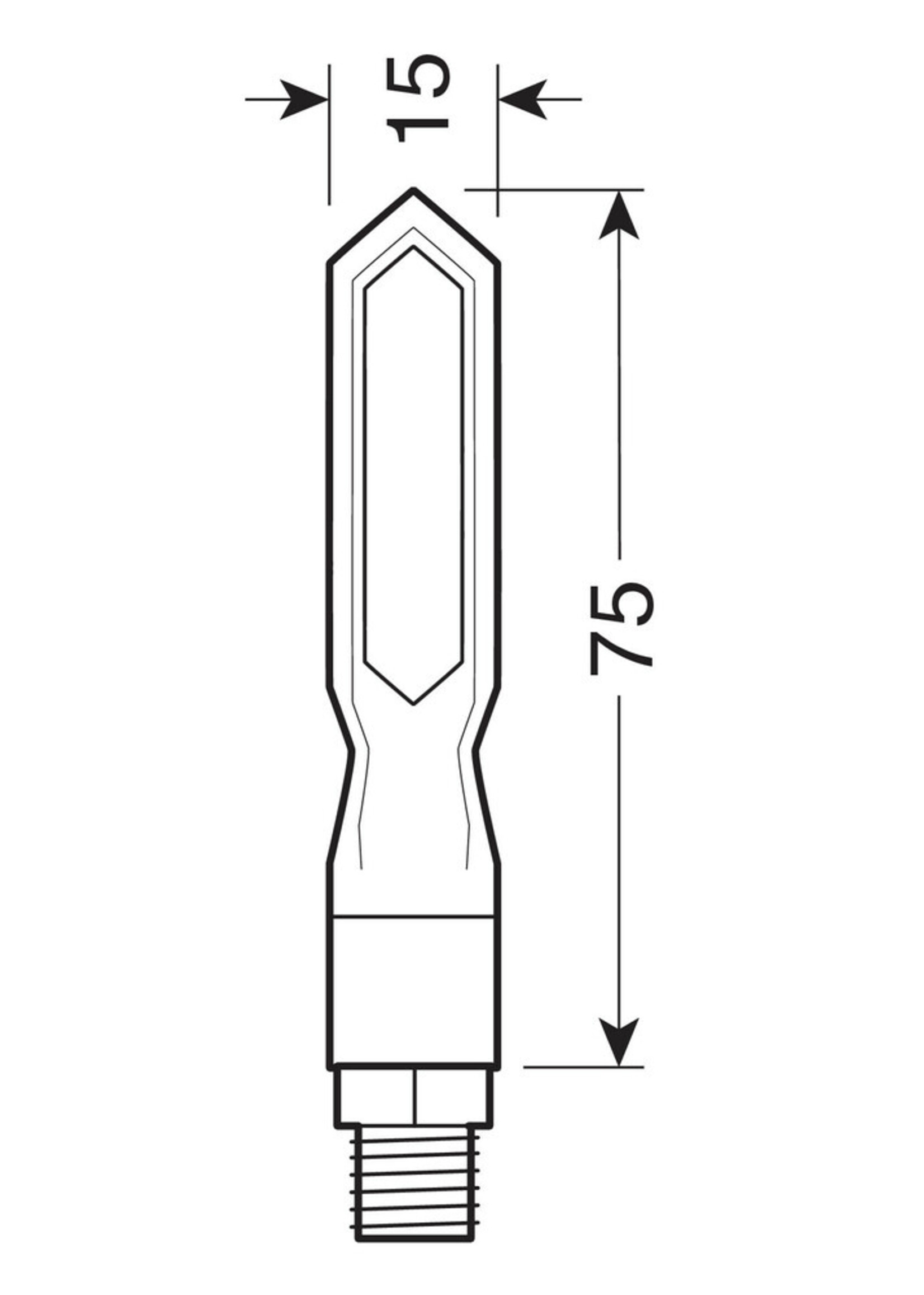 Lampa Lampa Piercer SQ Knipperlicht Dynamisch.