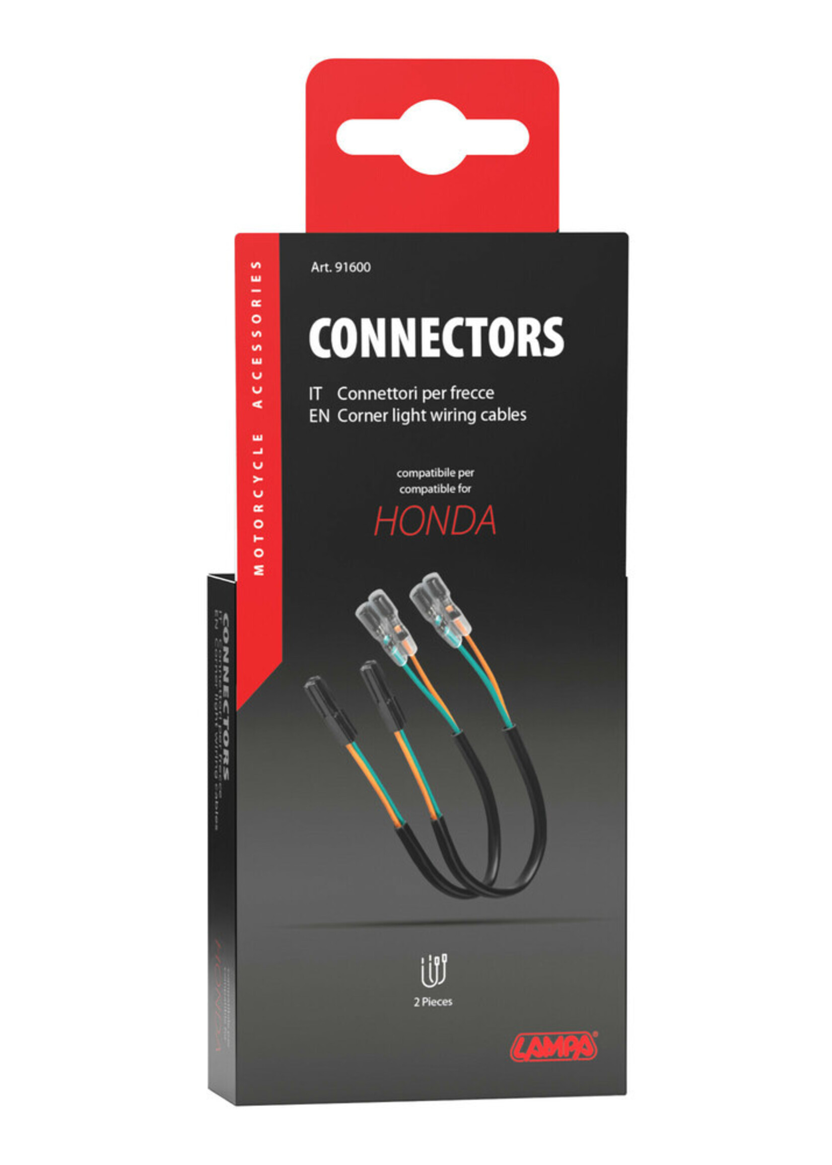 Lampa Corner lights wiring cables, 2 pcs - compatible for - Honda