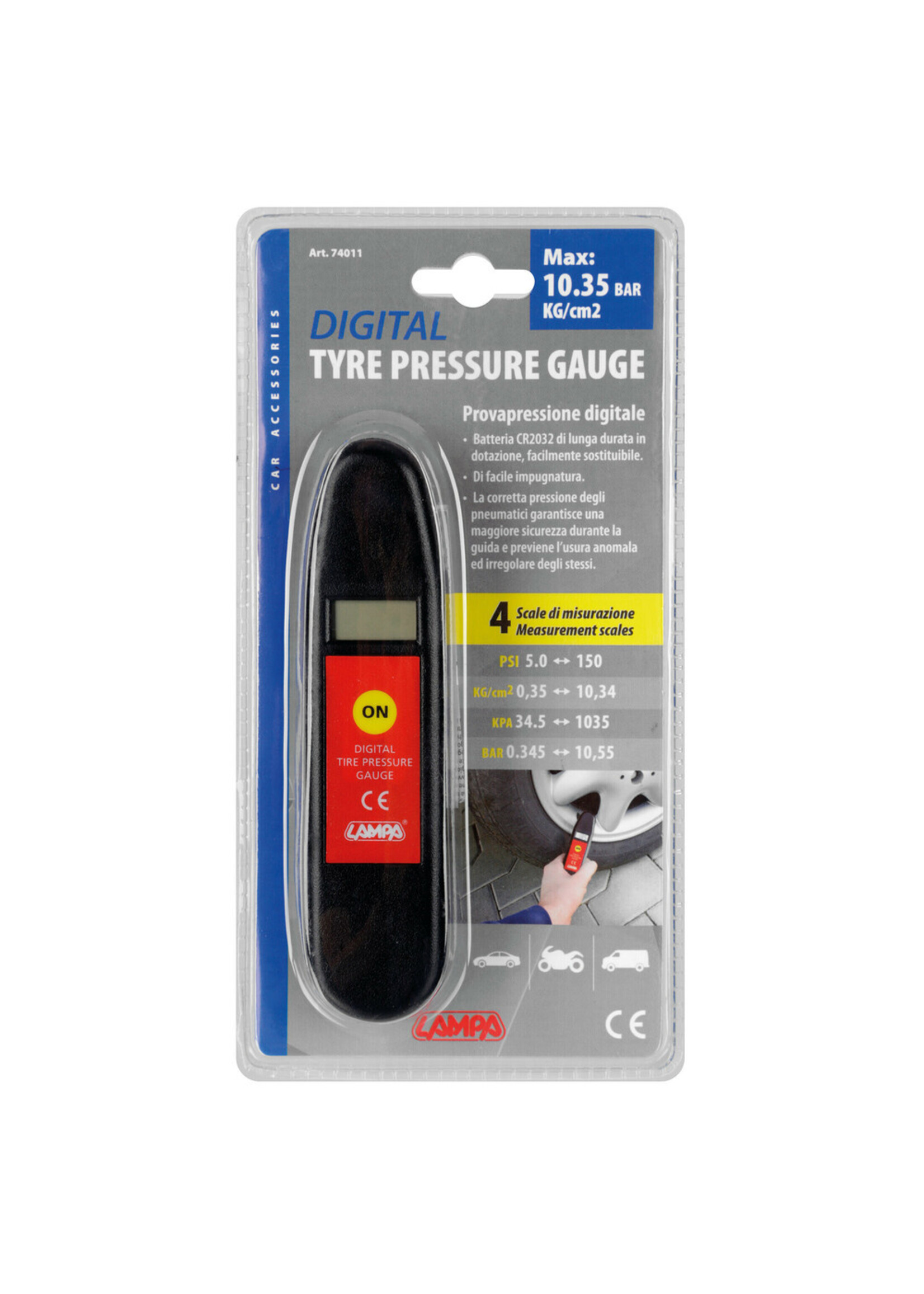 Lampa Digital tyre pressure gauge