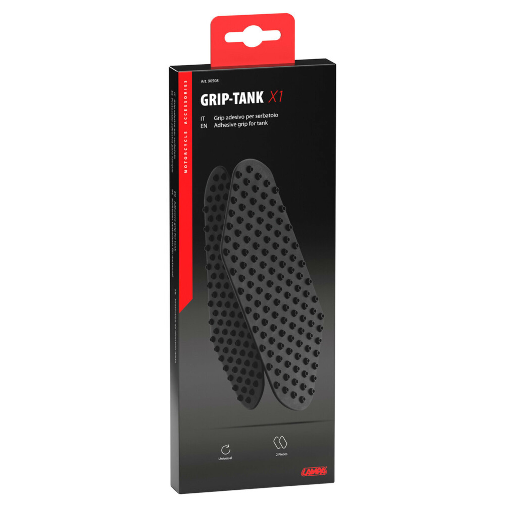 Lampa Grip-Tank X1, adhesive tank pads - Black