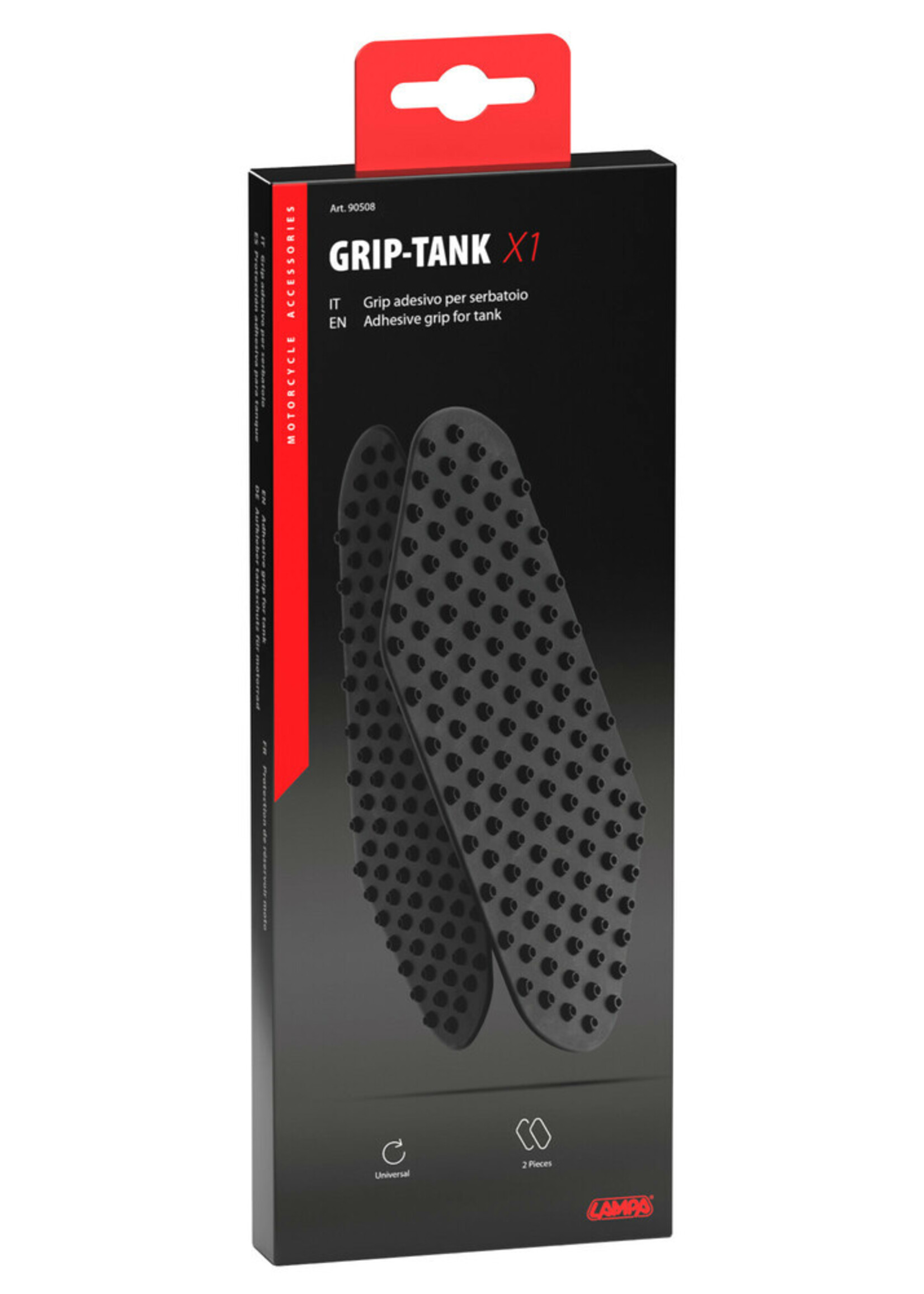 Lampa Grip-Tank X1, adhesive tank pads - Black