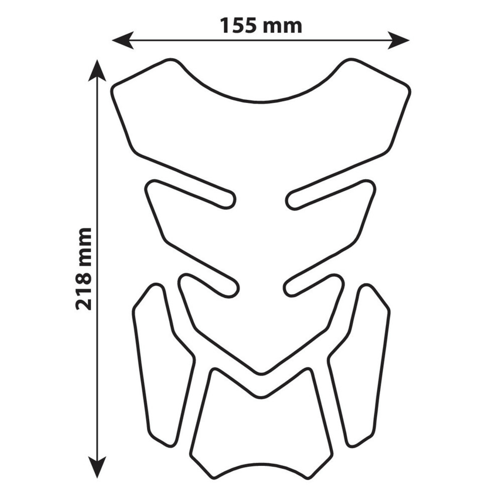 Lampa Lamp Pro-Tank X2 - Zelfklevende Tankpad - Carbon