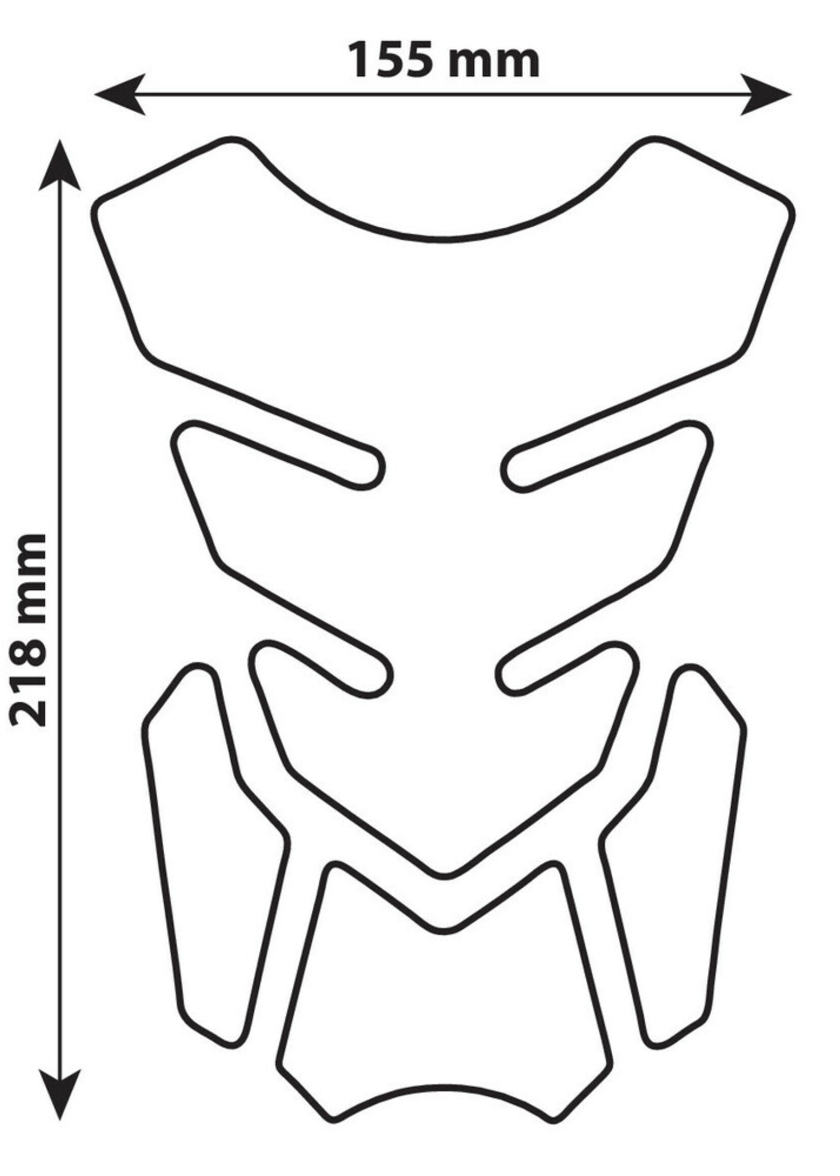 Lampa Pro-Tank X2, adhesive tank pad - Carbon