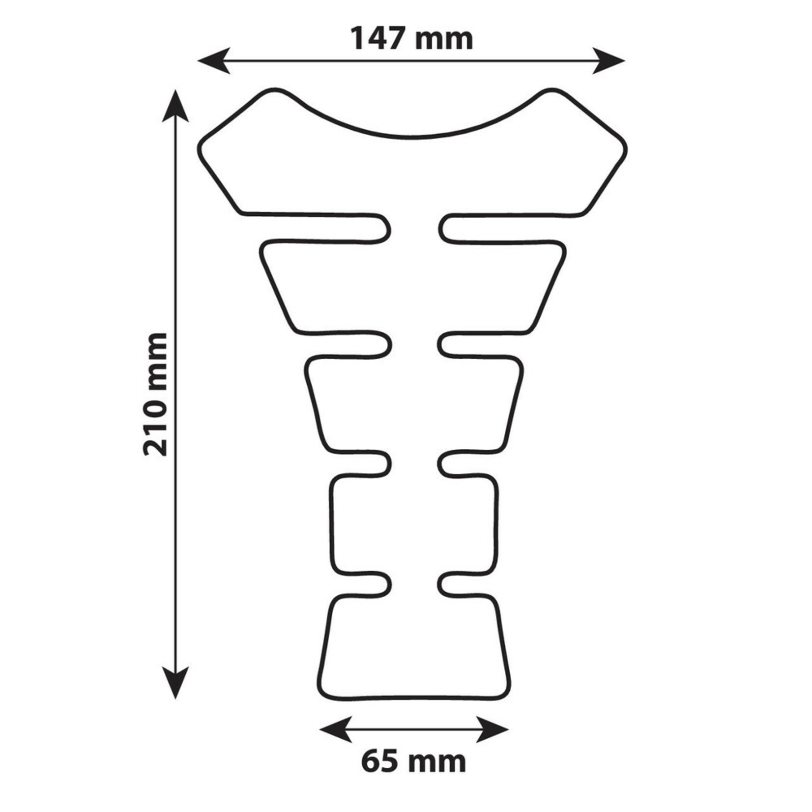 Lampa Pro-Tank X4, adhesive tank pad - Carbon