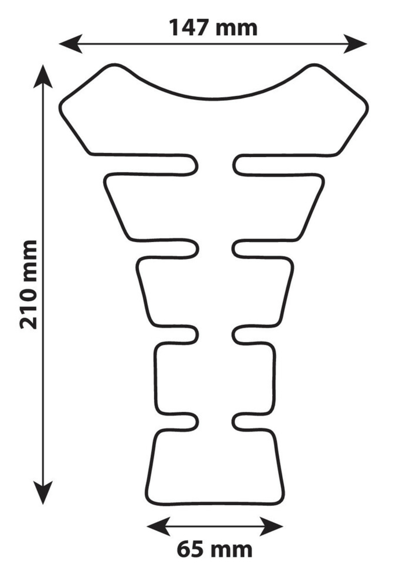 Lampa Pro-Tank X4, zelfklevend tankpad – Carbon