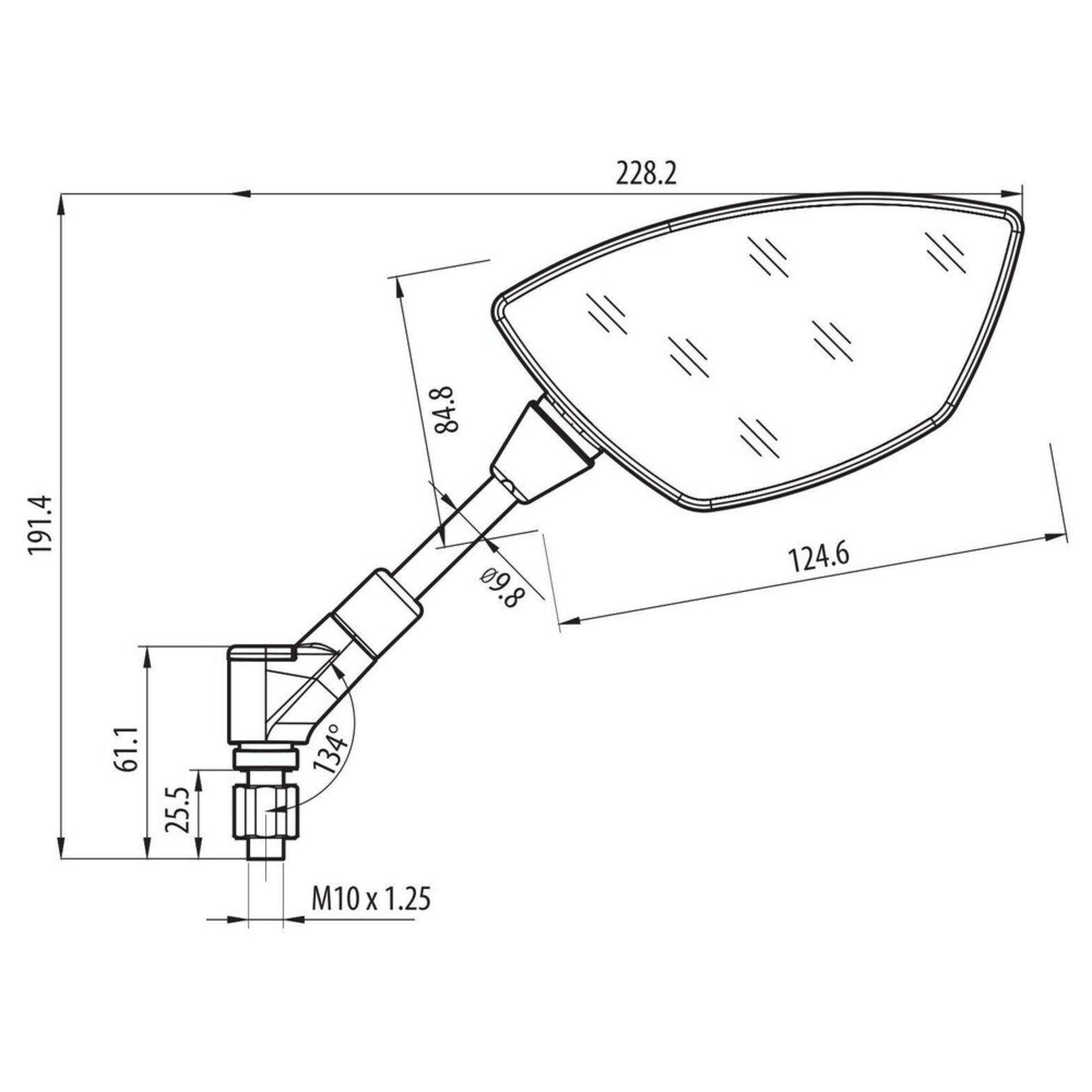 Lampa Lampa Bat Stuurspiegels (2 Stuks)