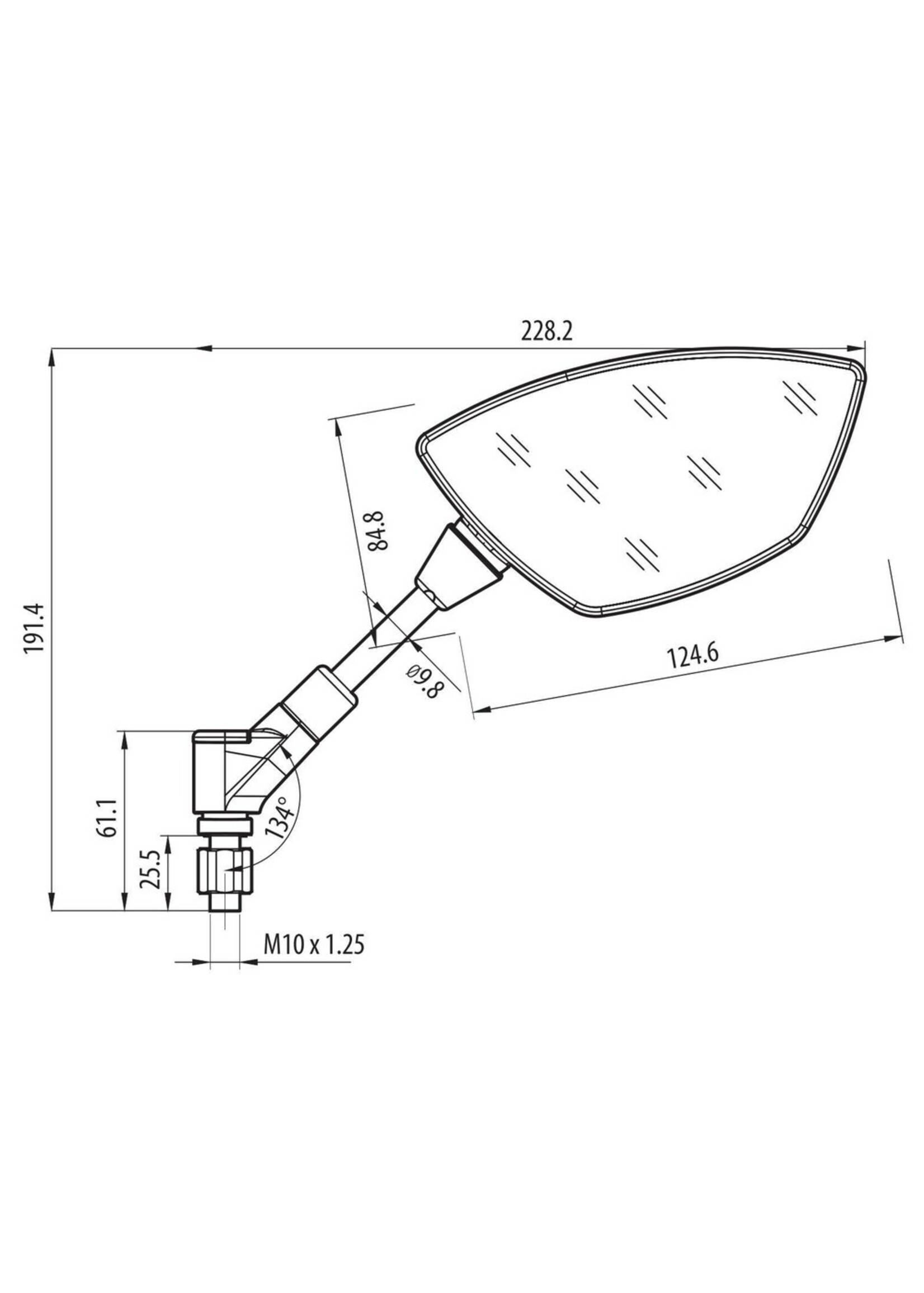 Lampa Lampa Bat Stuurspiegels (2 Stuks)