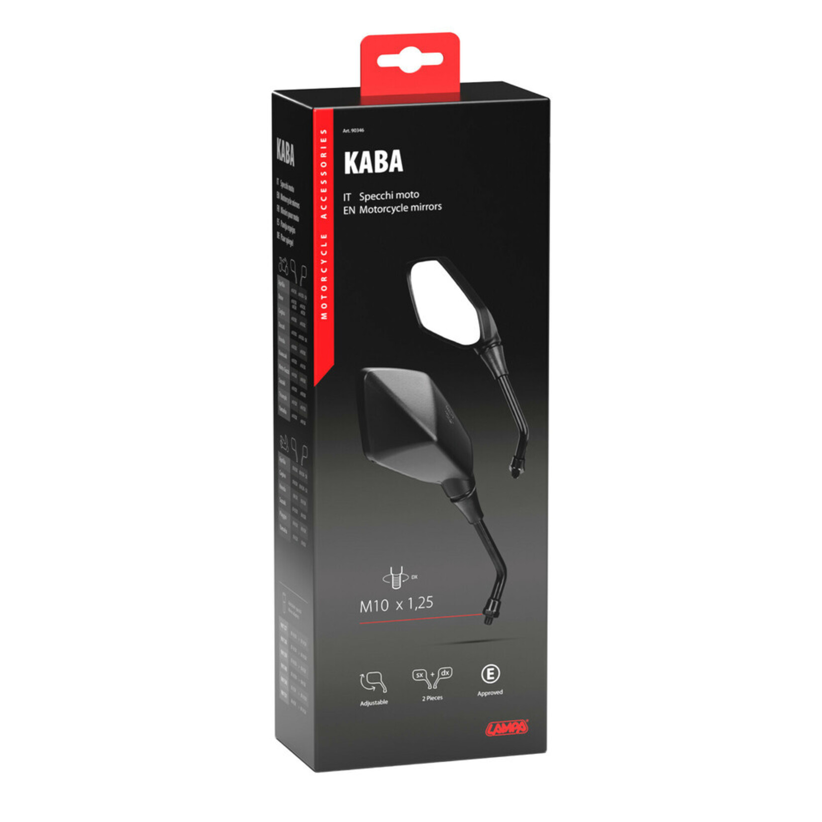 Lampa Lampa Kaba stuurspiegel set