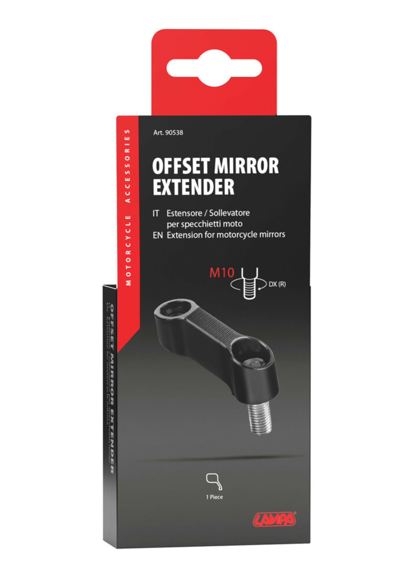 Lampa Offset mirror extender - Thread M10 right
