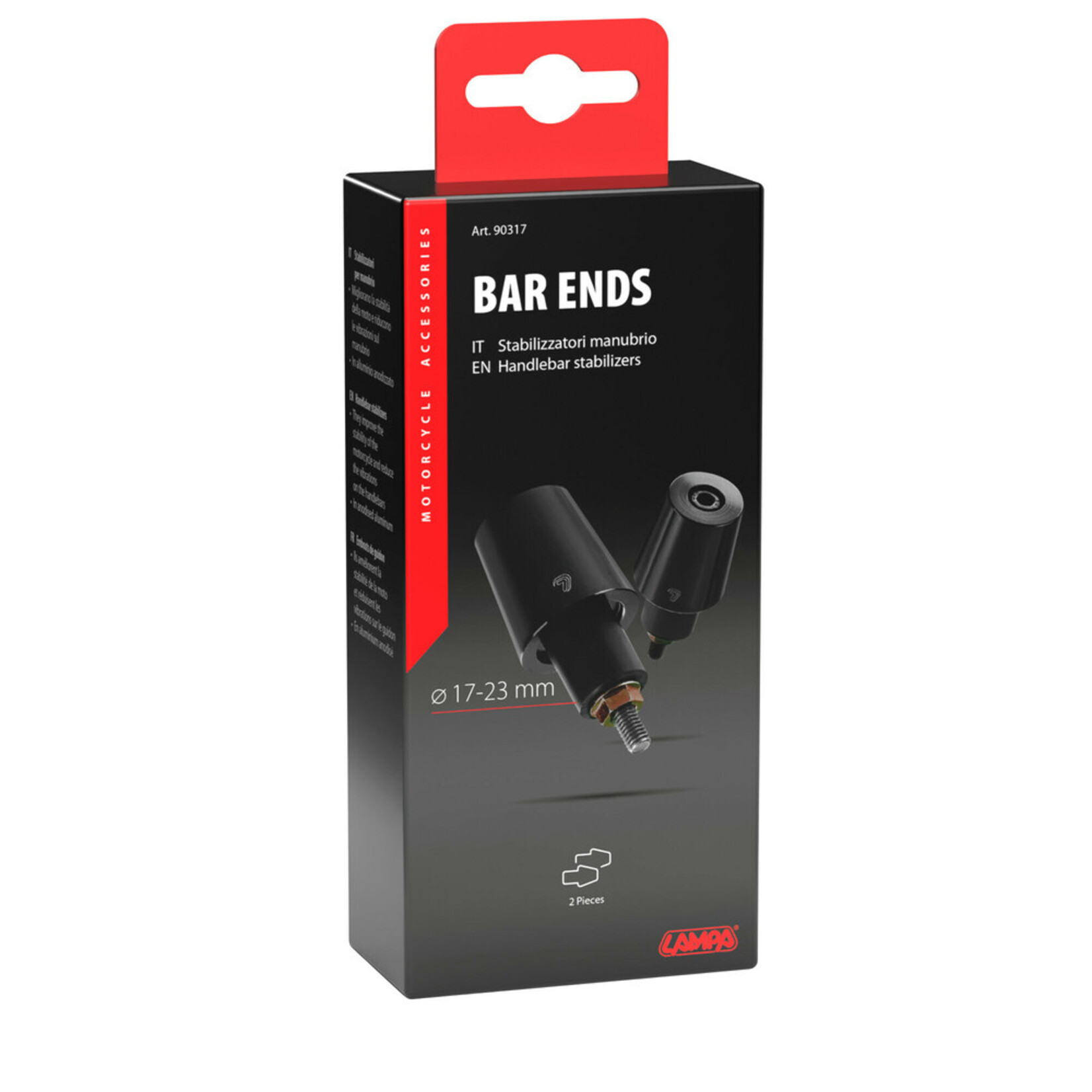 Lampa Lampa Bar End Stuur Motor Scooter 17-23mm SU-2 Stuks